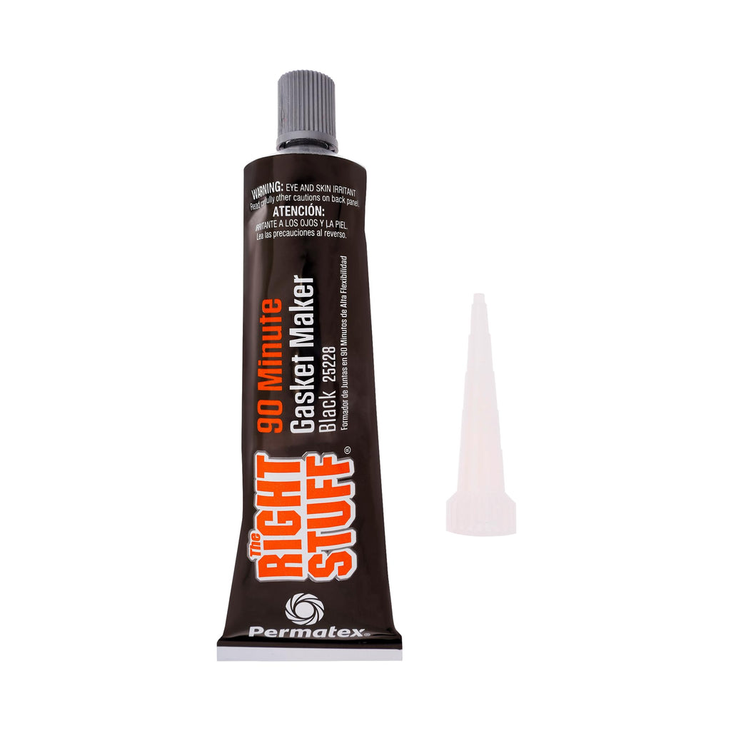 Permatex 82180 Ultra Black Maximum Oil Resistance RTV Silicone Gasket Maker, Sensor Safe and Non-Corrosive, for High Flex and Oil Resistant Applications 3 oz