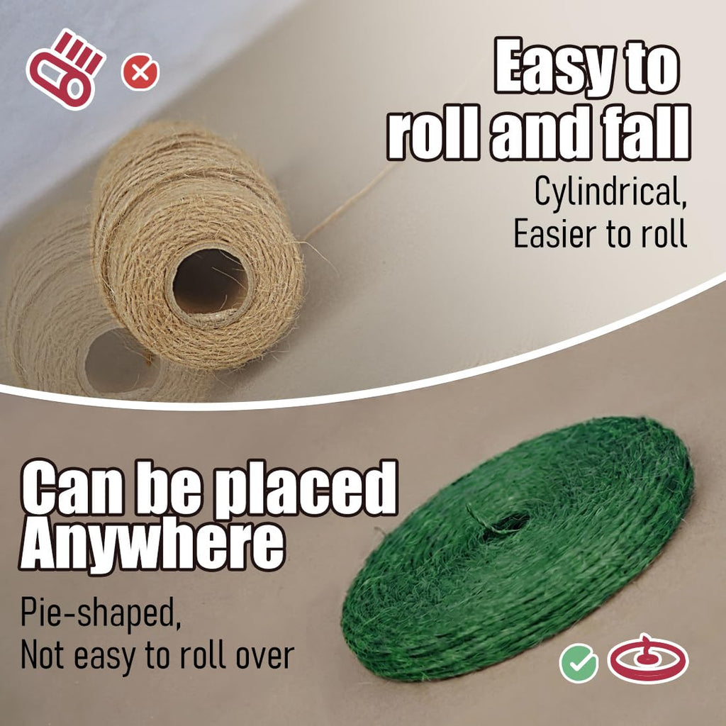 SMART&CASUAL 2mm Natural Jute Twine String Thin for Craft Plant Garden Gift Wrapping Christmas Handmade Art Decoration Packing String Home Art Decoration (Brown) (800 Ft (244M))