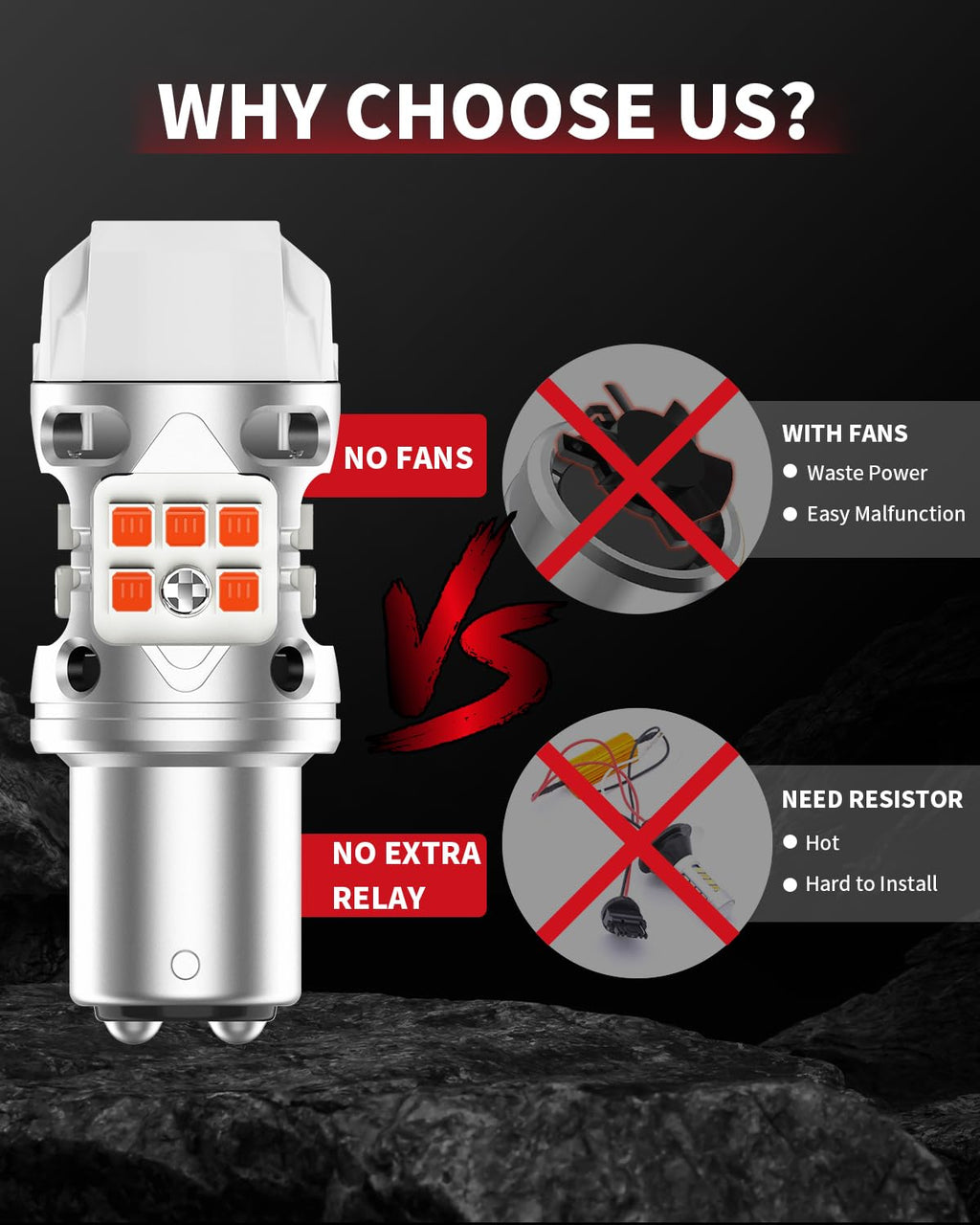 LASFIT 921 LED Bulb Reverse Lights, 912 T15 Back Up Light CANBUS Error Free W16W 906 Reversing Bulb 904 916 6000K Xenon White New Upgrade Design, Plug and Play (Pack of 2)