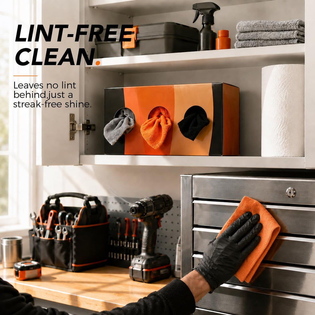UNIMADE Shop Rags, 100 Sheets Microfiber Cleaning Cloth