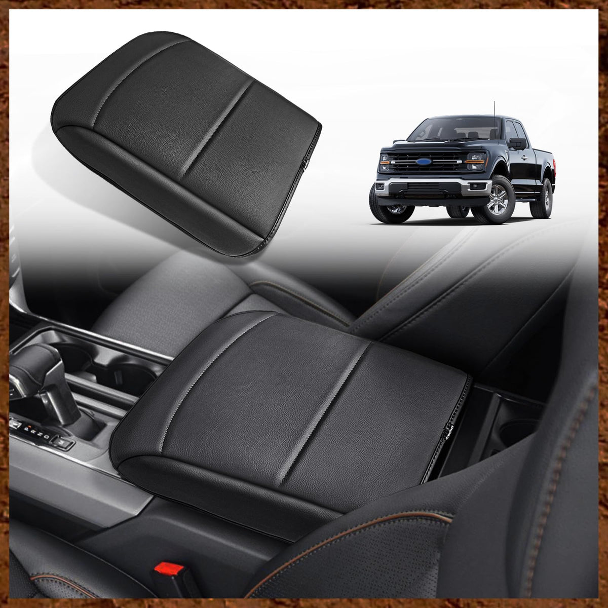 Muslogy Armrest Cover for Silverado/Sierra 2019-2026, Regular Thick, Bench