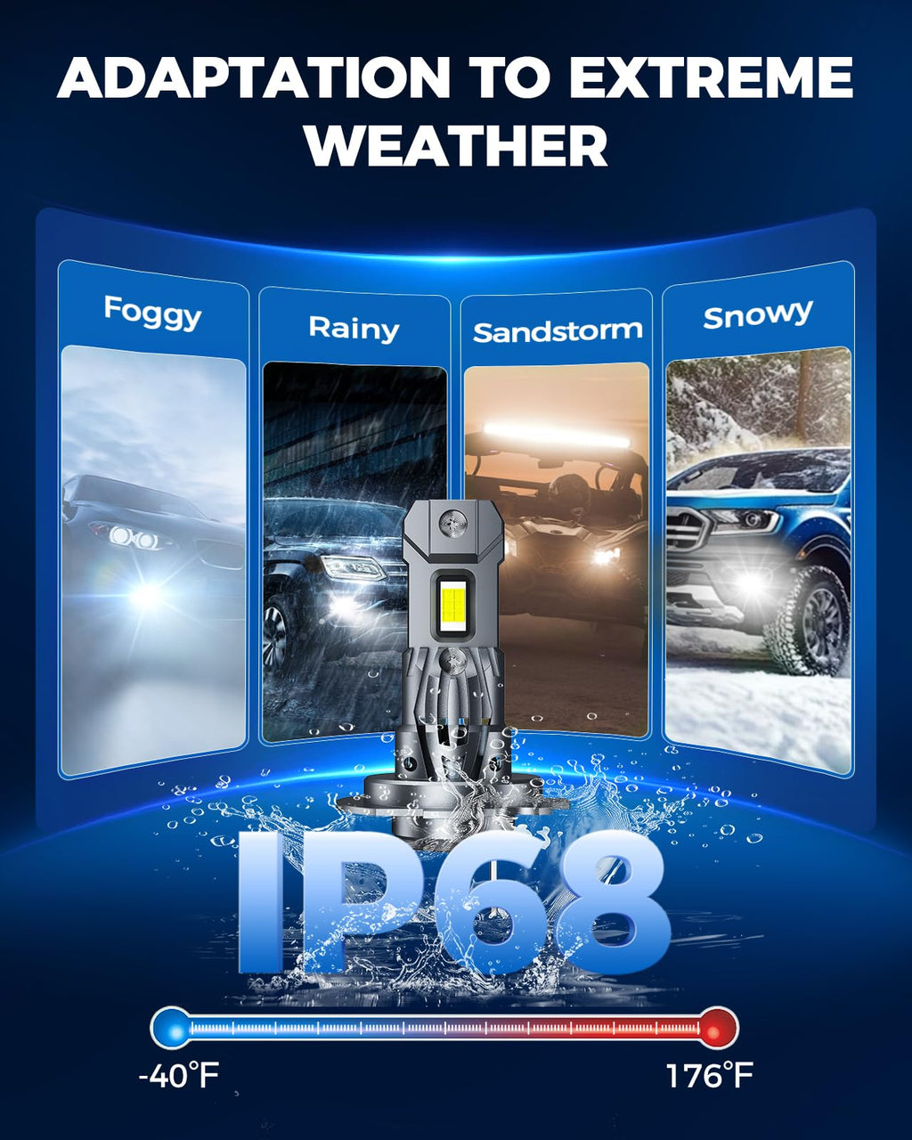 Marsauto D3S HID Bulbs, 6000K Cold White, Xenon D3S HID Bulb, 3500 Hours Longevity, Waterproof Design, 5 Minutes Installation, Pack of 2