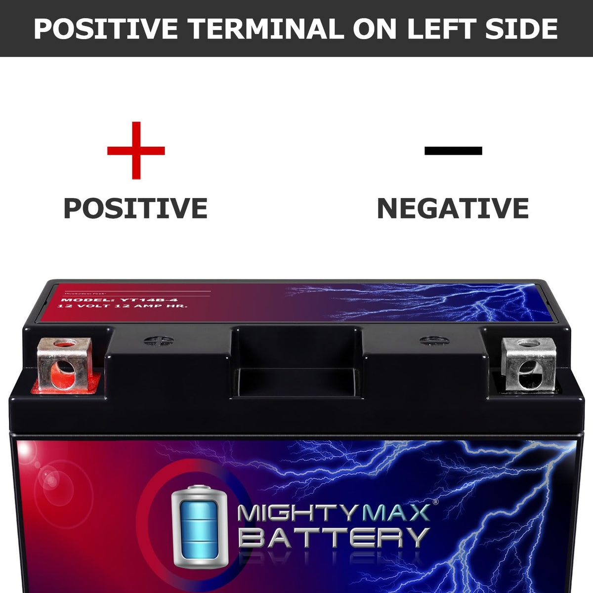 Mighty Max Battery YTZ14S -12 Volt 11.2 AH, 230 CCA, Rechargeable Maintenance Free SLA AGM Motorcycle Battery
