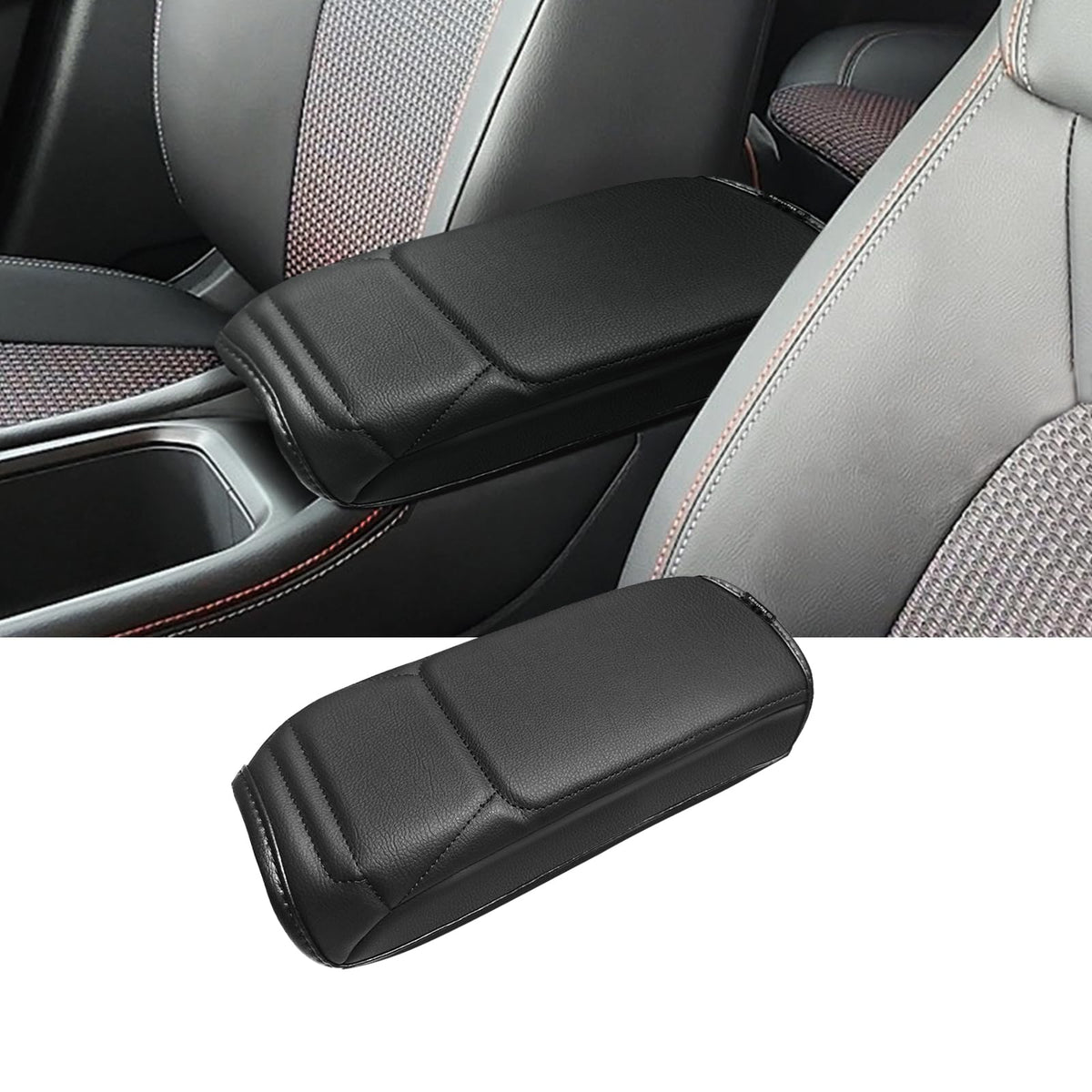 Muslogy Armrest Cover for Silverado/Sierra 2019-2026, Regular Thick, Bench