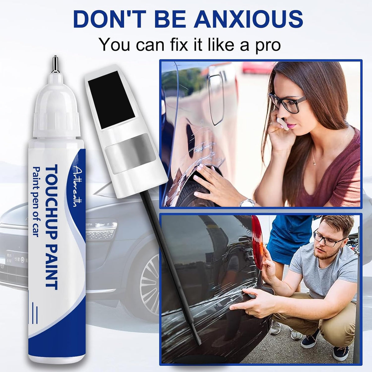 Ice Cap/Super White 040 Touch Up Paint for Toyota OEM Color Match