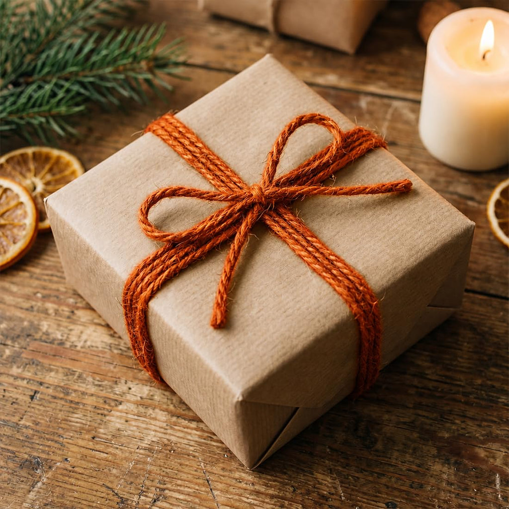 SMART&CASUAL 2mm Natural Jute Twine String Thin for Craft Plant Garden Gift Wrapping Christmas Handmade Art Decoration Packing String Home Art Decoration (Brown) (800 Ft (244M))