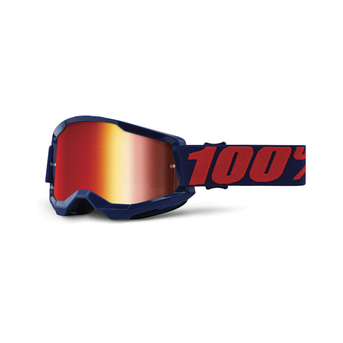 100% STRATA 2 Goggles - Sports Goggles for Motocross & Mountain Biking - Eyewear for Bike Riders - Motocross Eyewear for Men