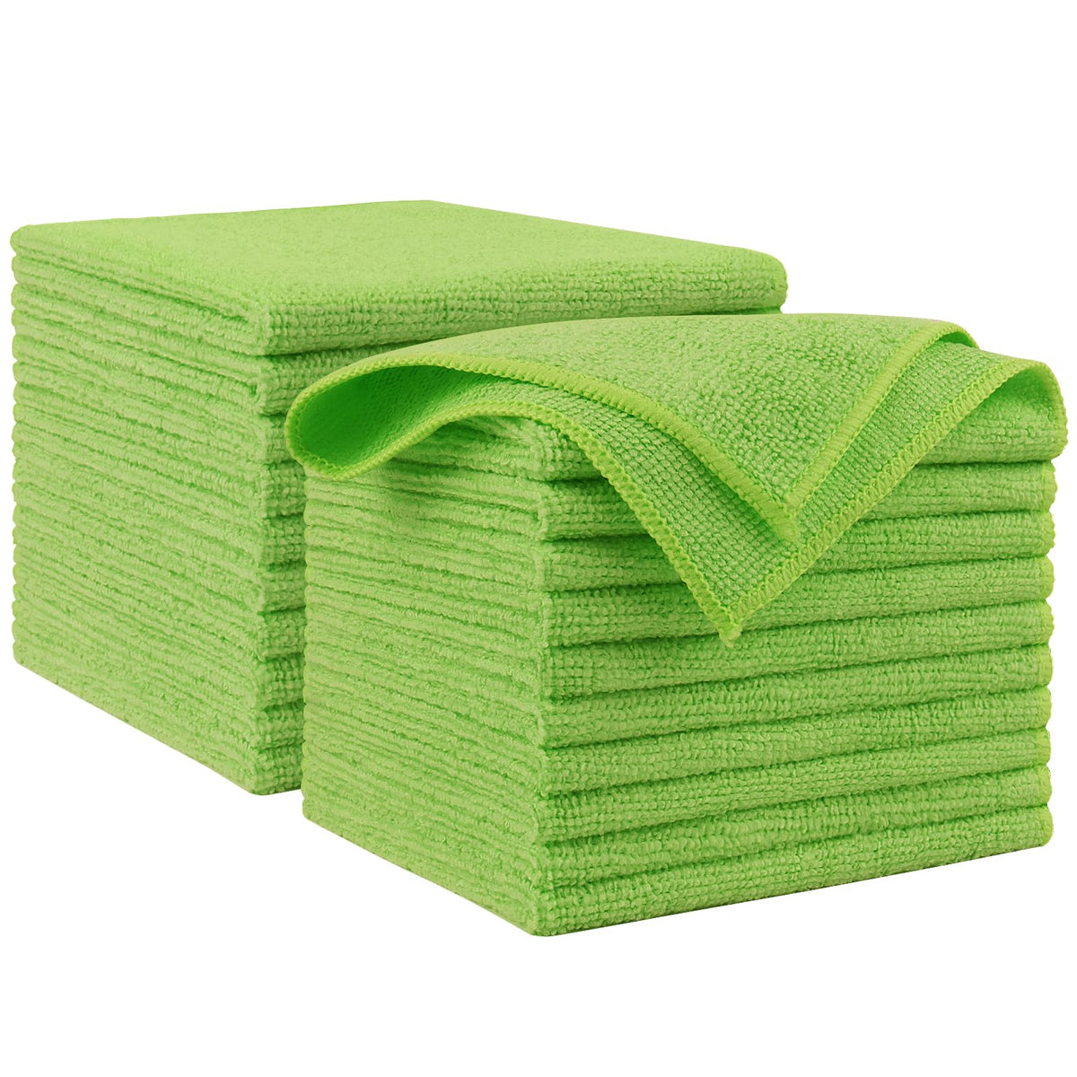 AIDEA Microfiber Cleaning Cloth-50PK, Microfiber Towels for Cars, 12"×12"