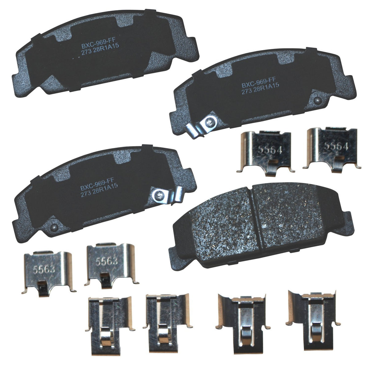 Bendix Premium SBC1114 Ceramic Rear Brake Pads for Select Models Scion FR-S, Subaru BRZ, Crosstrek, Forester, Impreza, Legacy, Outback, WRX, XV, XV Crosstrek