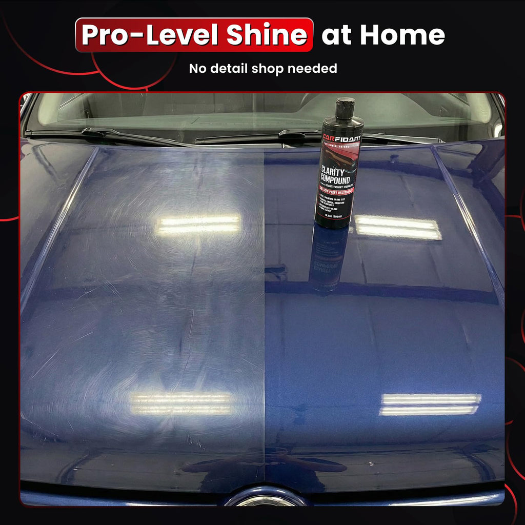 Carfidant Scratch Repair and Swirl Remover - Car Paint Scratch Remover & Restorer Kit with Buffer Pad - Polishing & Waxing Kits - Compound for Vehicles Paint Repair - 8.4 fl. Oz.