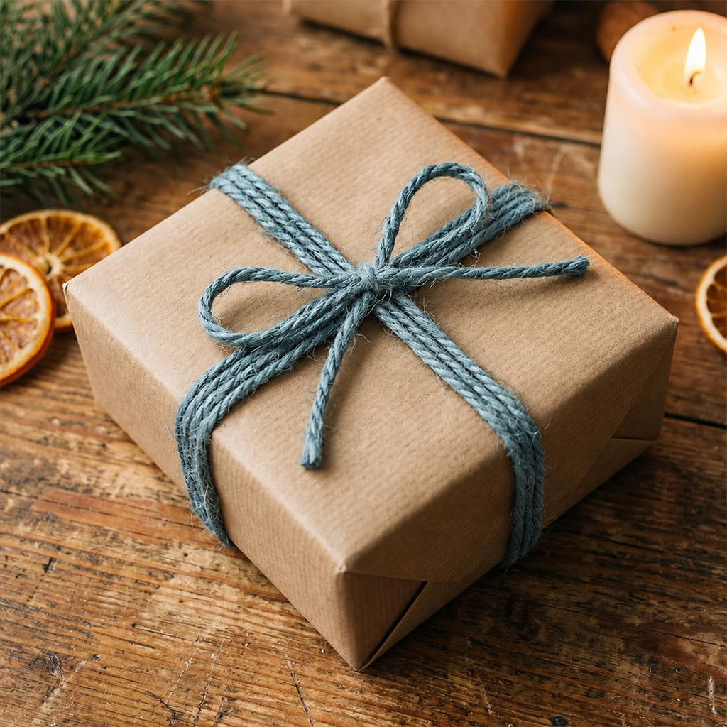 SMART&CASUAL 2mm Natural Jute Twine String Thin for Craft Plant Garden Gift Wrapping Christmas Handmade Art Decoration Packing String Home Art Decoration (Brown) (800 Ft (244M))
