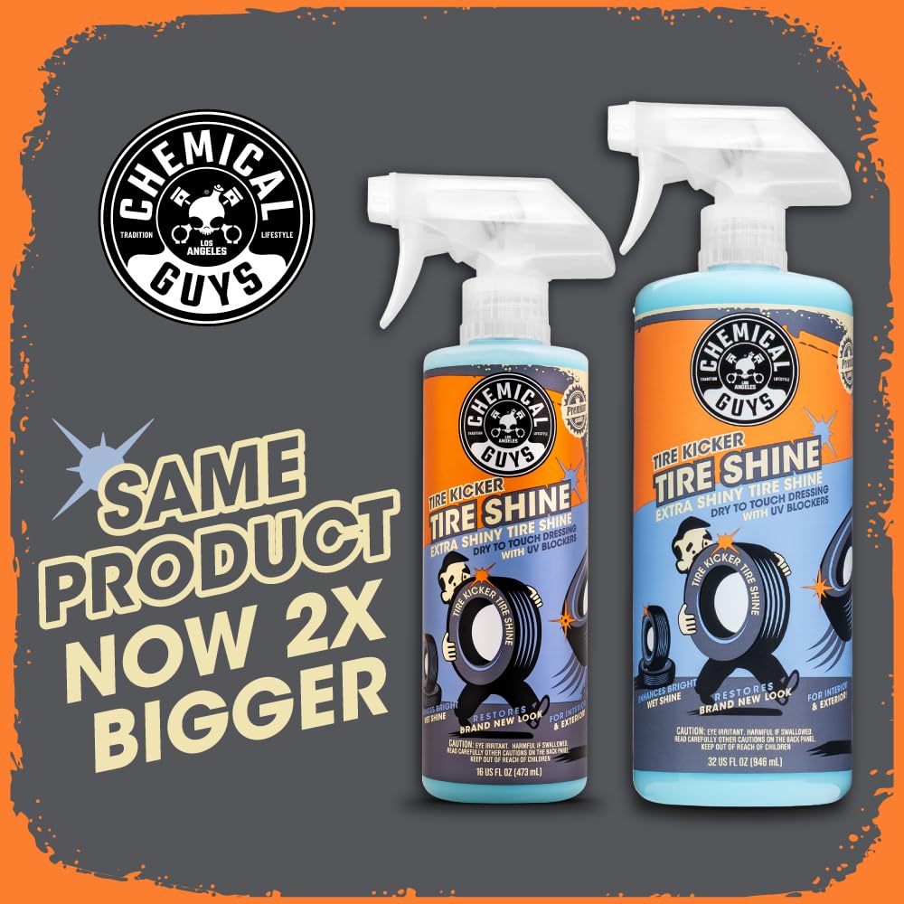 Chemical Guys, Tire Kicker Extra Glossy Tire Shine for Rubber & Trim, 16 oz