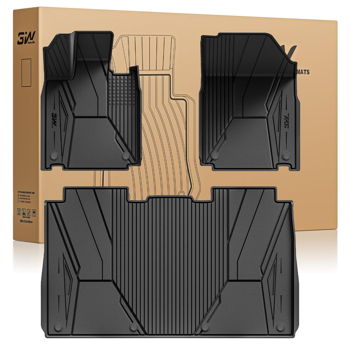 3W Tesla New Model Y Juniper 2025 2026 2027 Floor Mats, Not for Standard