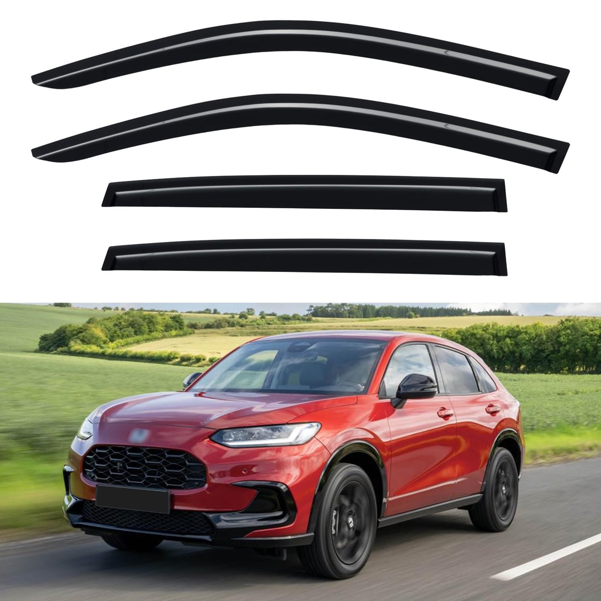Window Visors Rain Guards for 2015-2026 Ford F150 Crew/SuperCrew Cab
