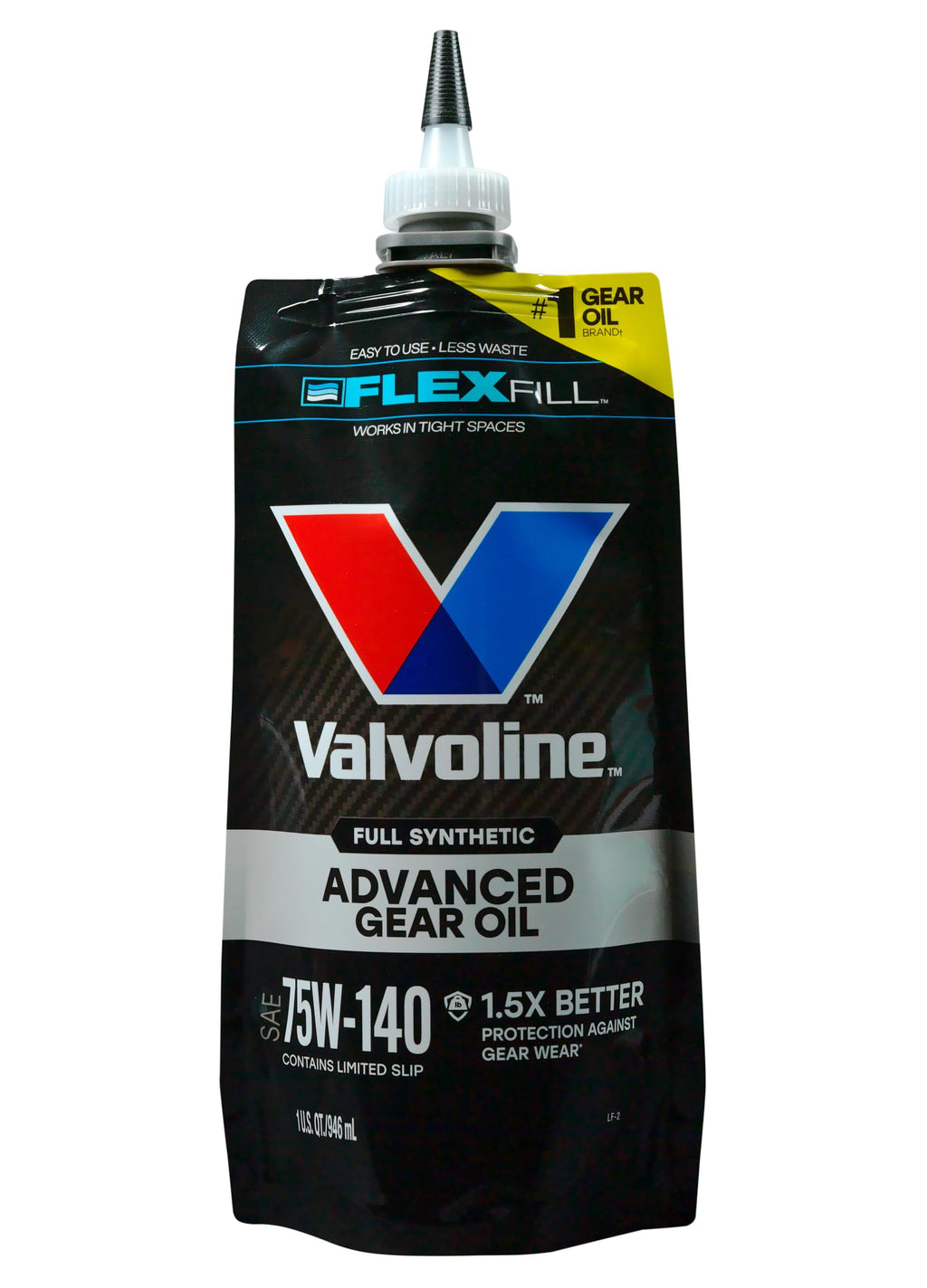 Valvoline FlexFill Advanced Full Synthetic 75W-90 Gear Oil 1 Quart Pouch