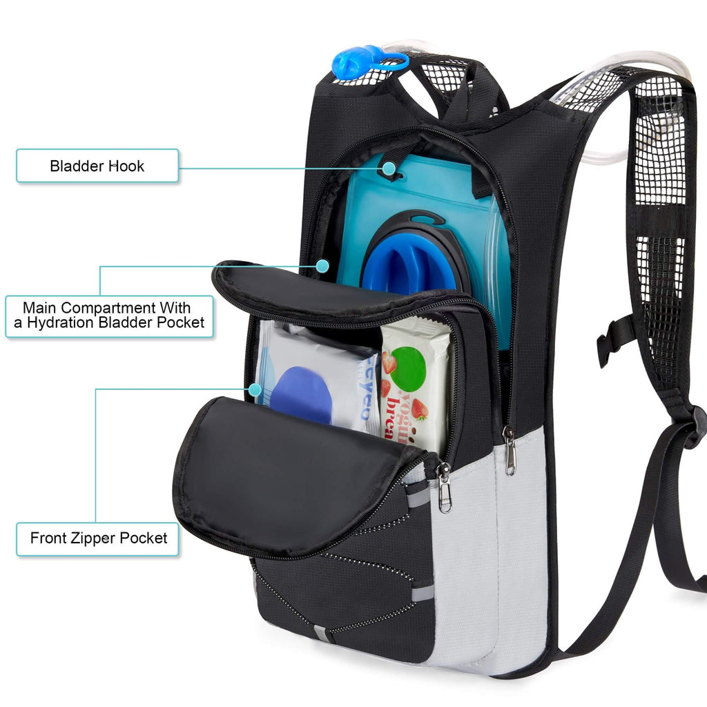 MIYCOO Hydration Backpack - Hiking Water Backpack with 2L Water Bladder