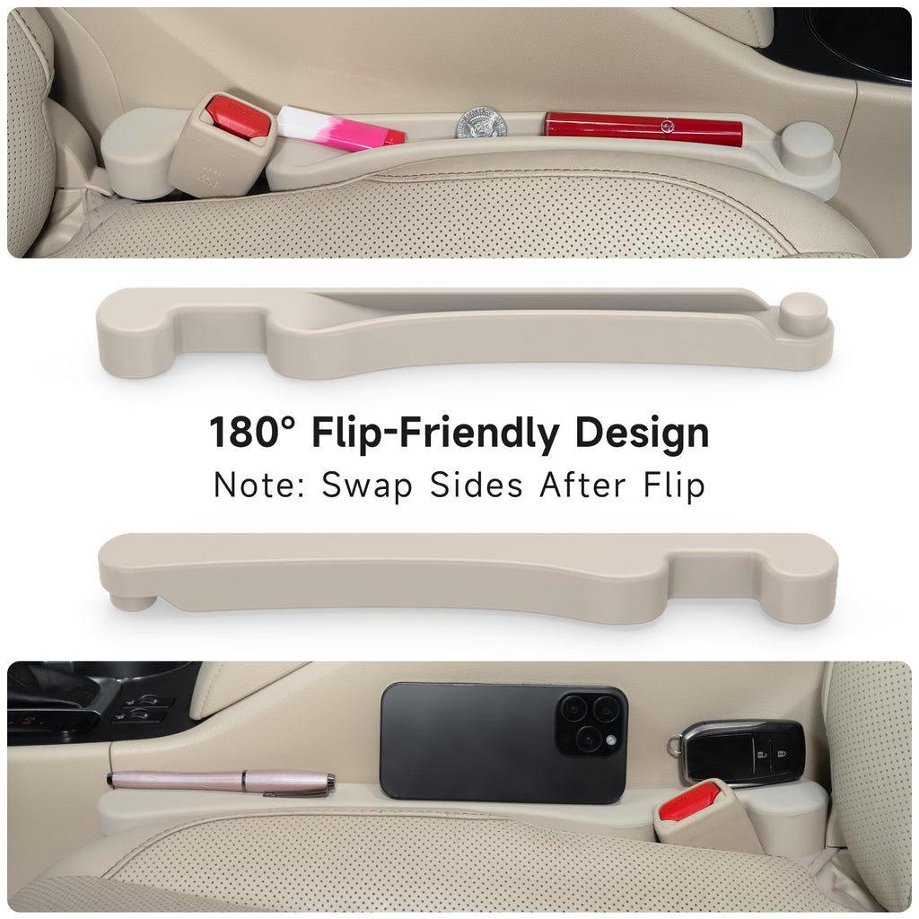 Givifive Car Seat Gap Filler Organizer 2Pack Soft Foam 3IN1 Multifunctional