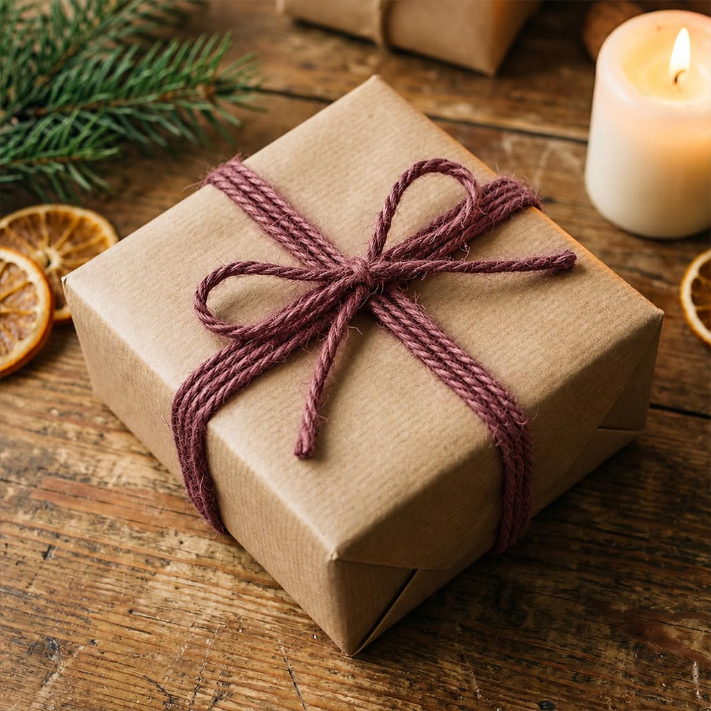SMART&CASUAL 2mm Natural Jute Twine String Thin for Craft Plant Garden Gift Wrapping Christmas Handmade Art Decoration Packing String Home Art Decoration (Brown) (800 Ft (244M))