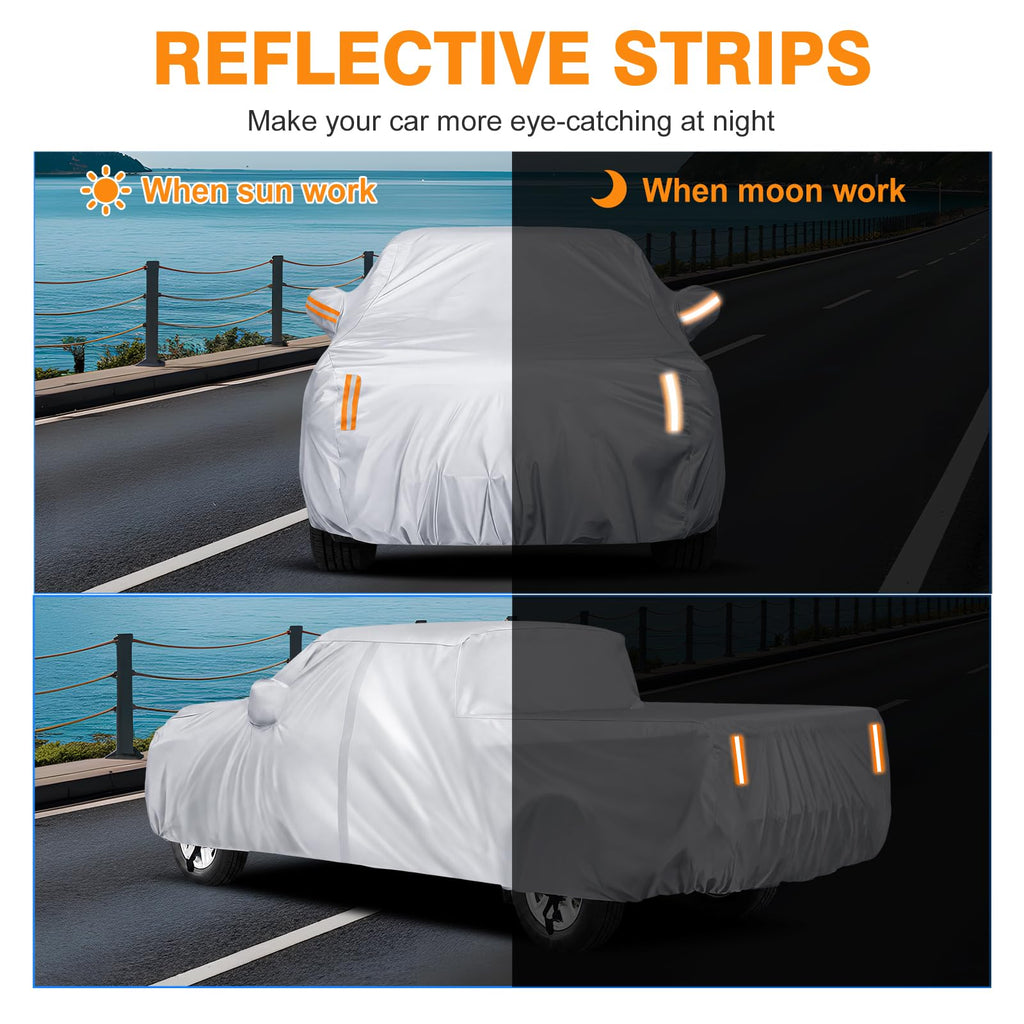 NEVERLAND Car Cover Waterproof All Weather for Sedan 183''L x 70''W x 59''H