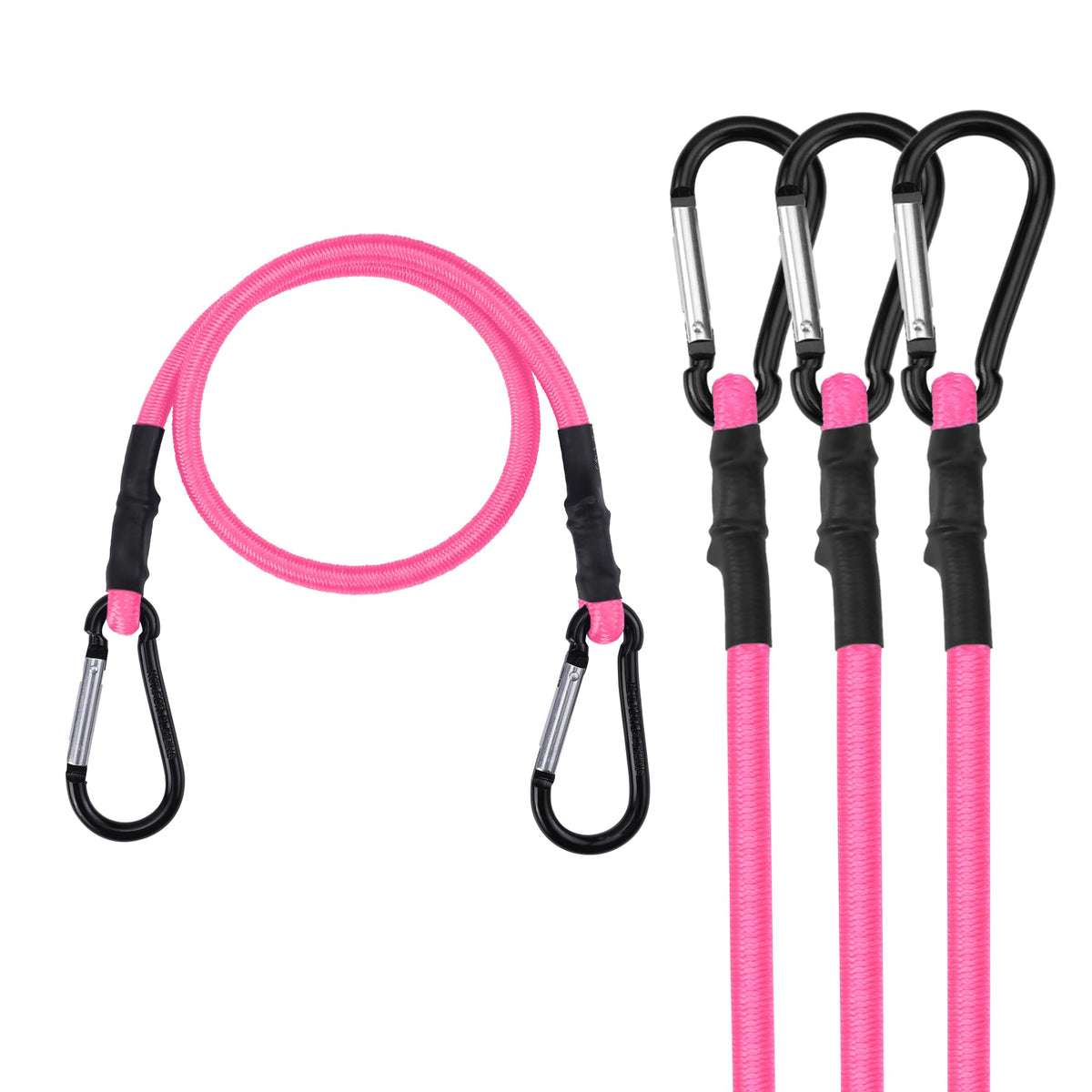 WORKPRO Bungee Cords with Hooks, Heavy Duty Outdoor Bungee Strap, 22-Piece