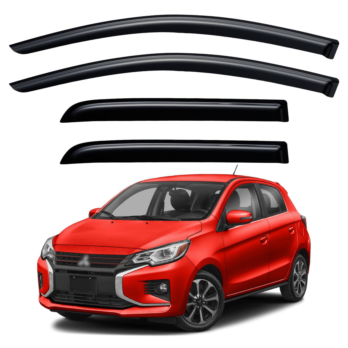 Window Visors Rain Guards for 2015-2026 Ford F150 Crew/SuperCrew Cab