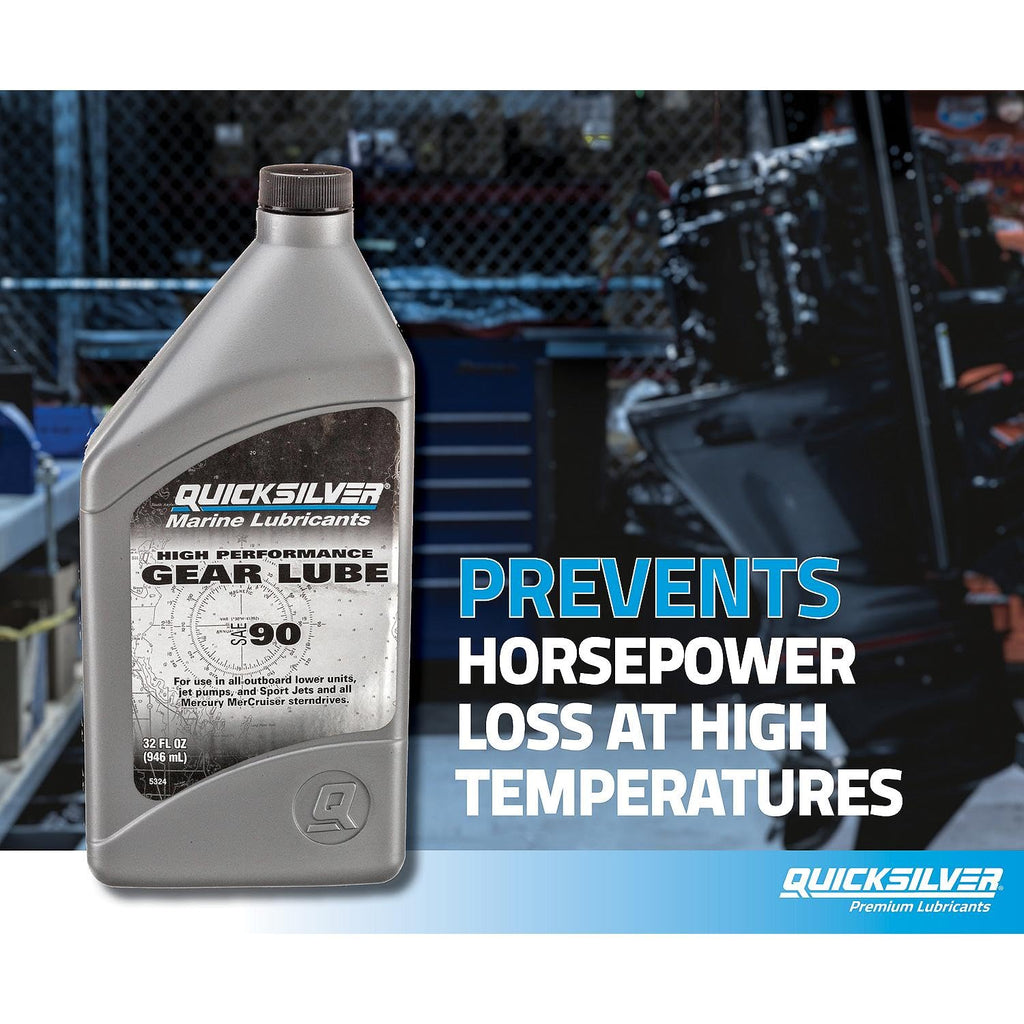 Quicksilver SAE 90 High Performance Gear Lube, 32 oz