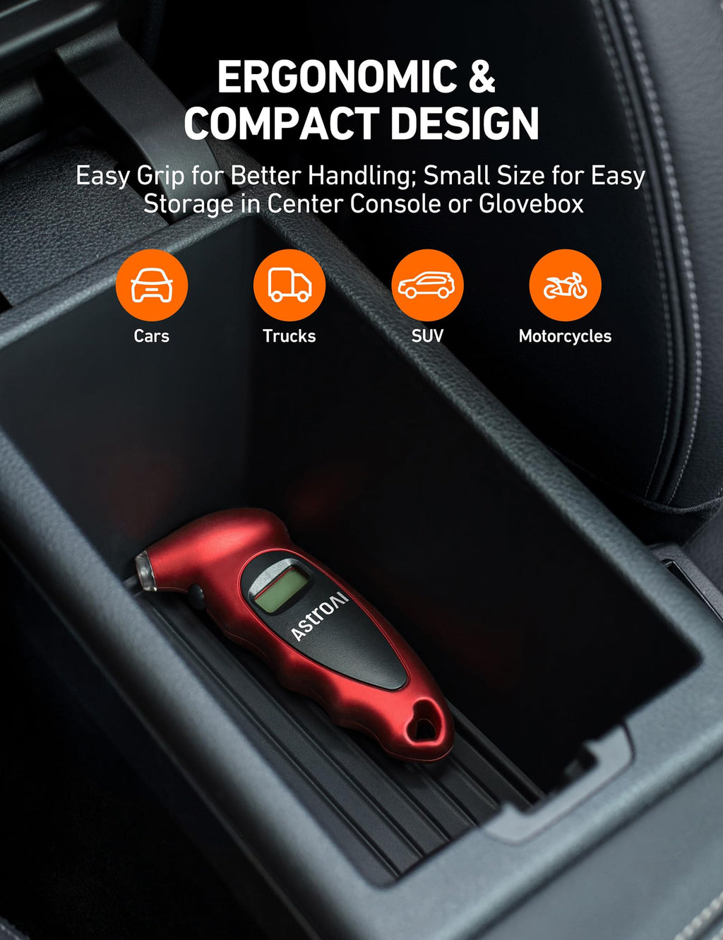 AstroAI Digital Tire Pressure Gauge 150PSI, ±1PSI Accuracy for Car Truck
