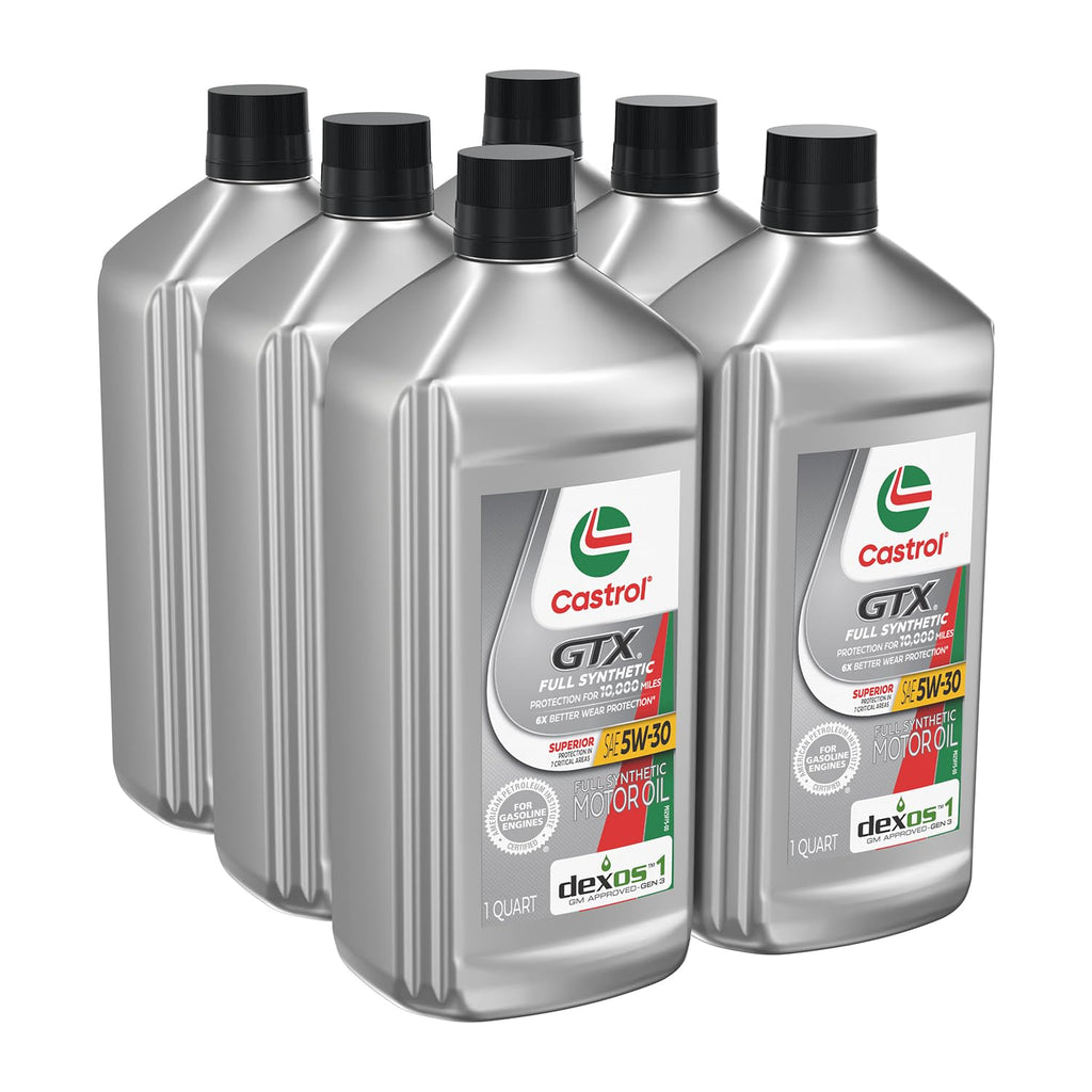 Castrol GTX Full Synthetic 5W-30 Motor Oil, 5 Quarts