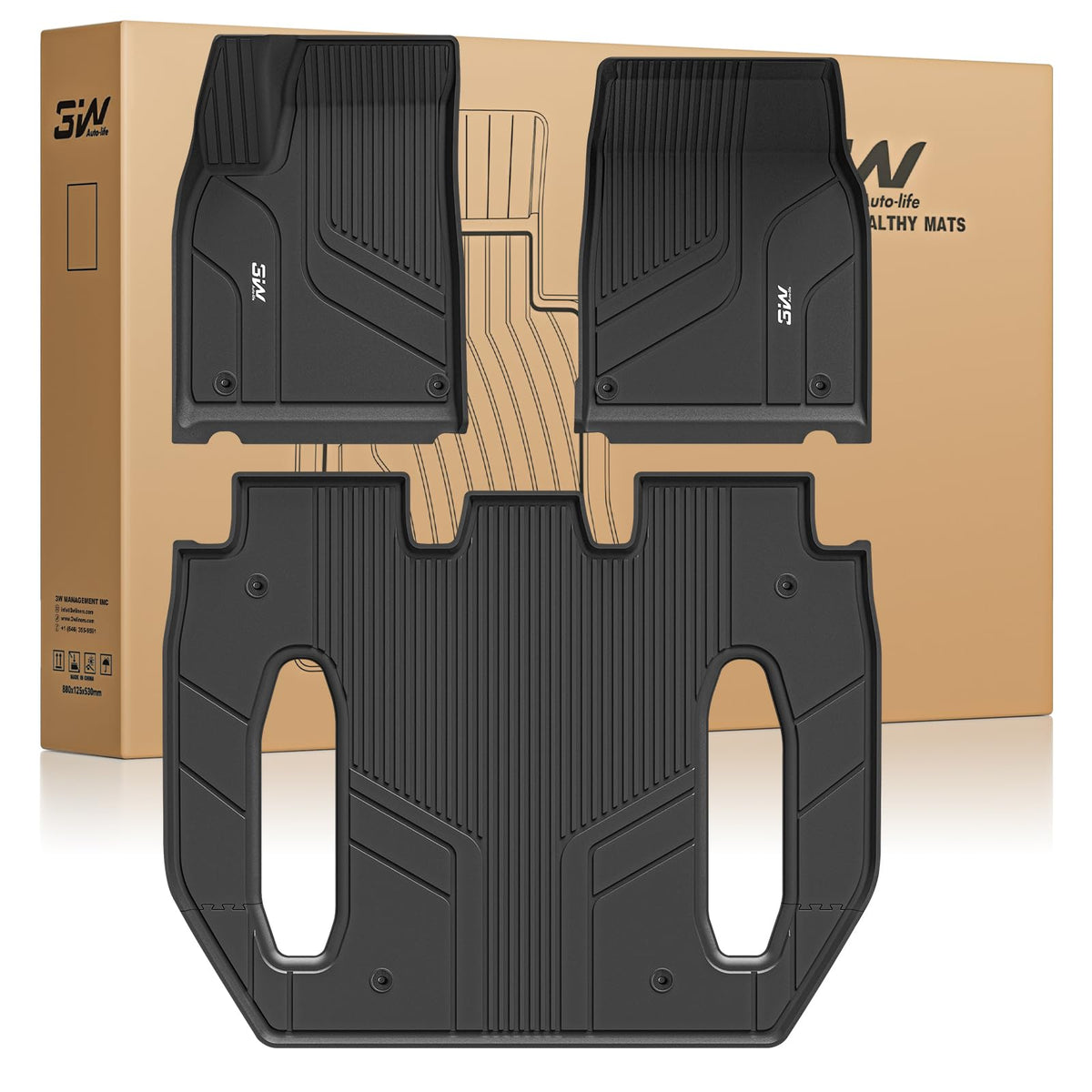 3W Tesla New Model Y Juniper 2025 2026 2027 Floor Mats, Not for Standard