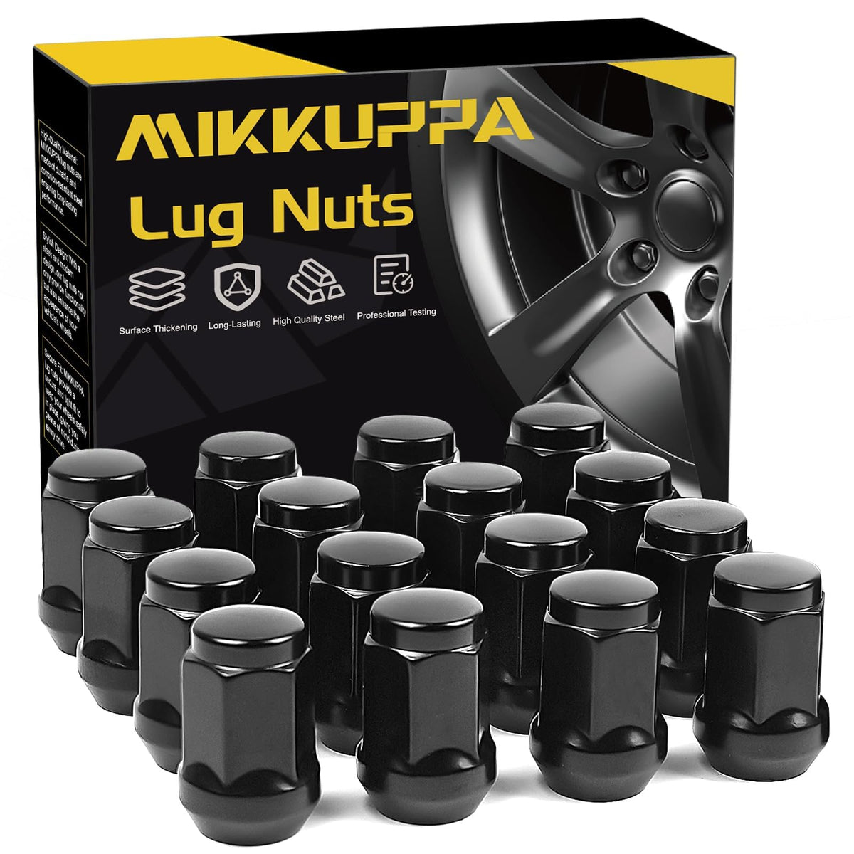 MIKKUPPA M12x1.5 Lug Nuts, Replacement for Ford Honda Aftermarket Wheel