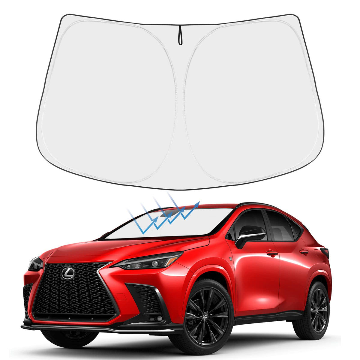 Proadsy Custom Fit 2017-2022 Honda CRV Windshield Sun Shade, Blocks Heat
