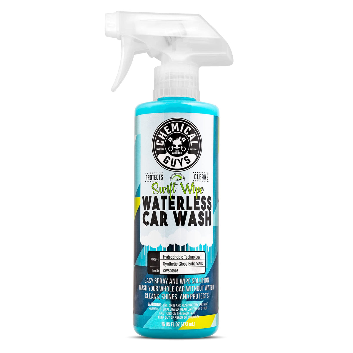 Chemical Guys, Swift Wipe Waterless Car Wash Spray, High Lubrication, 16 oz