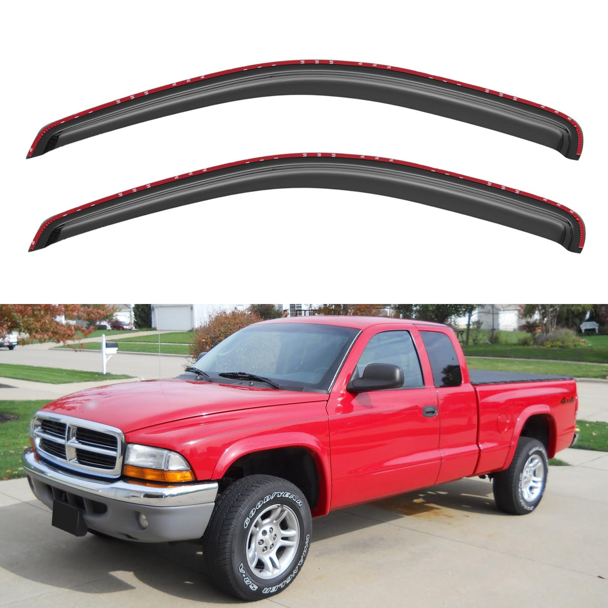 Window Visors Rain Guards for 2015-2026 Ford F150 Crew/SuperCrew Cab