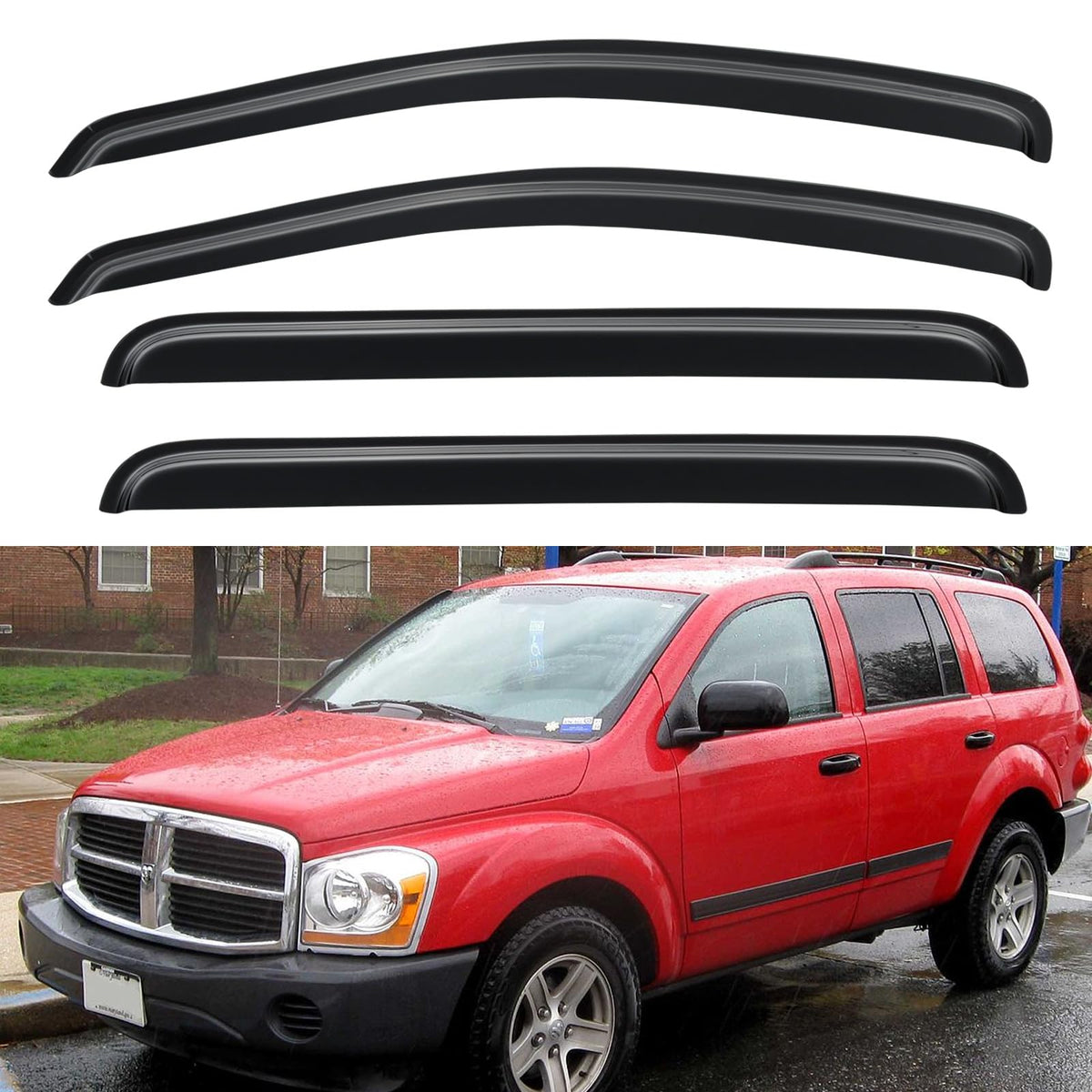 Window Visors Rain Guards for 2015-2026 Ford F150 Crew/SuperCrew Cab