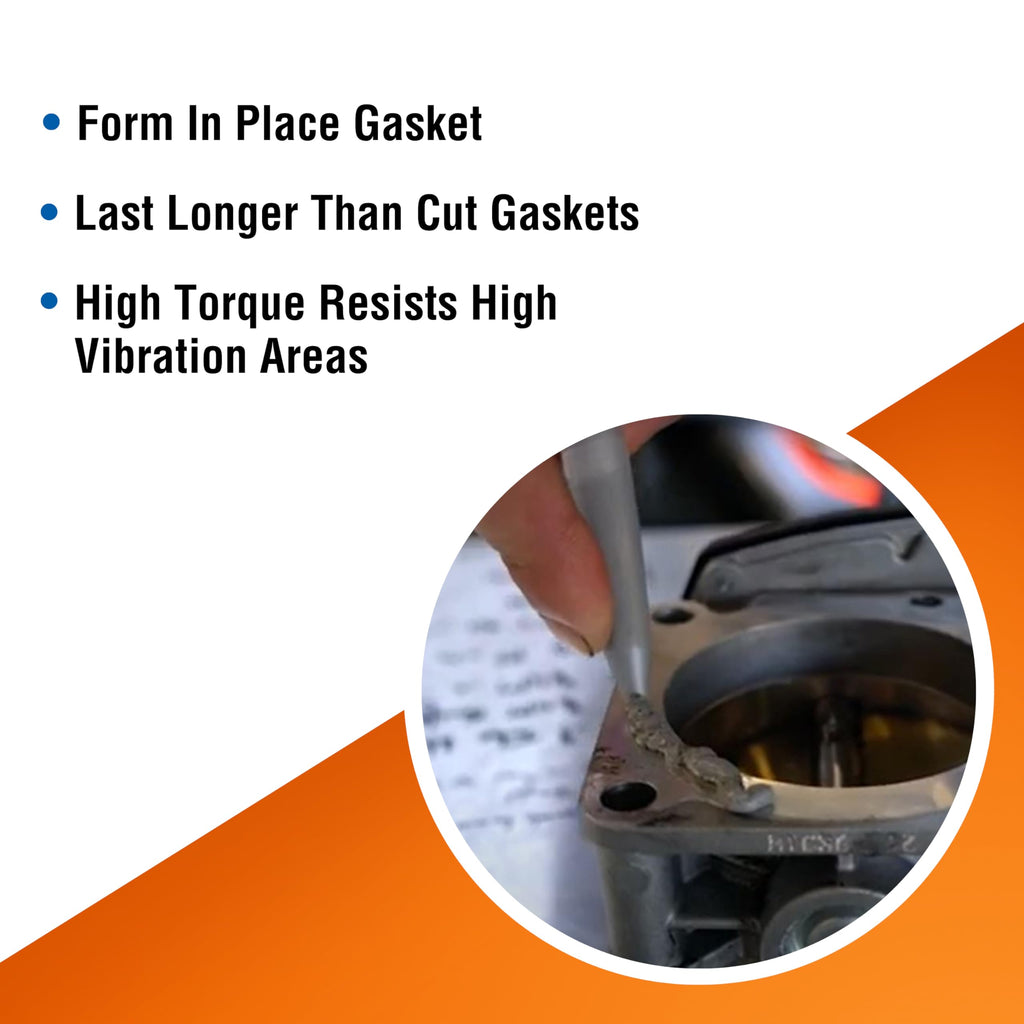 Permatex 82194 Ultra Grey Rigid High-Torque RTV Silicone Gasket Maker, 3.0 oz.