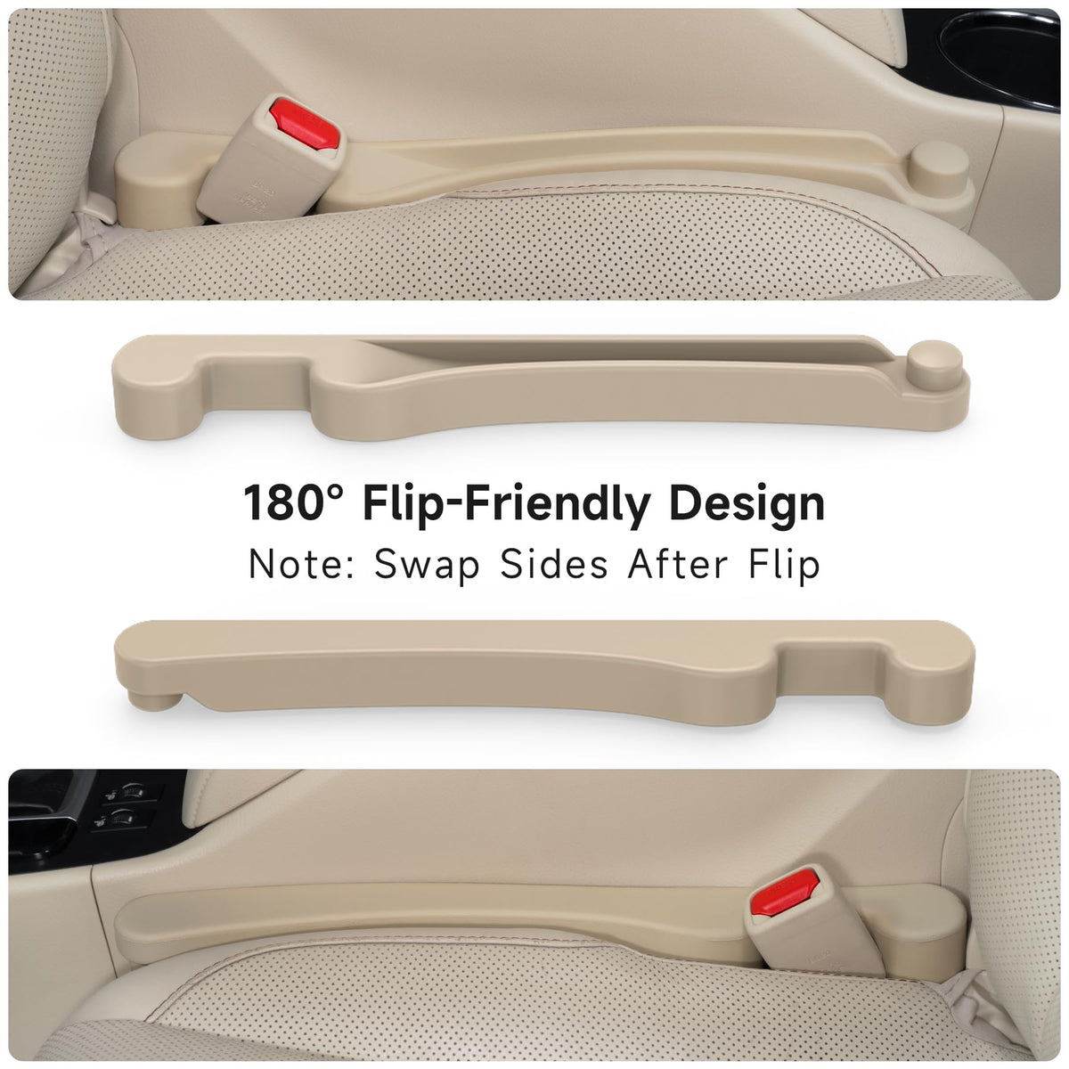 Givifive Car Seat Gap Filler Organizer 2Pack Soft Foam 3IN1 Multifunctional