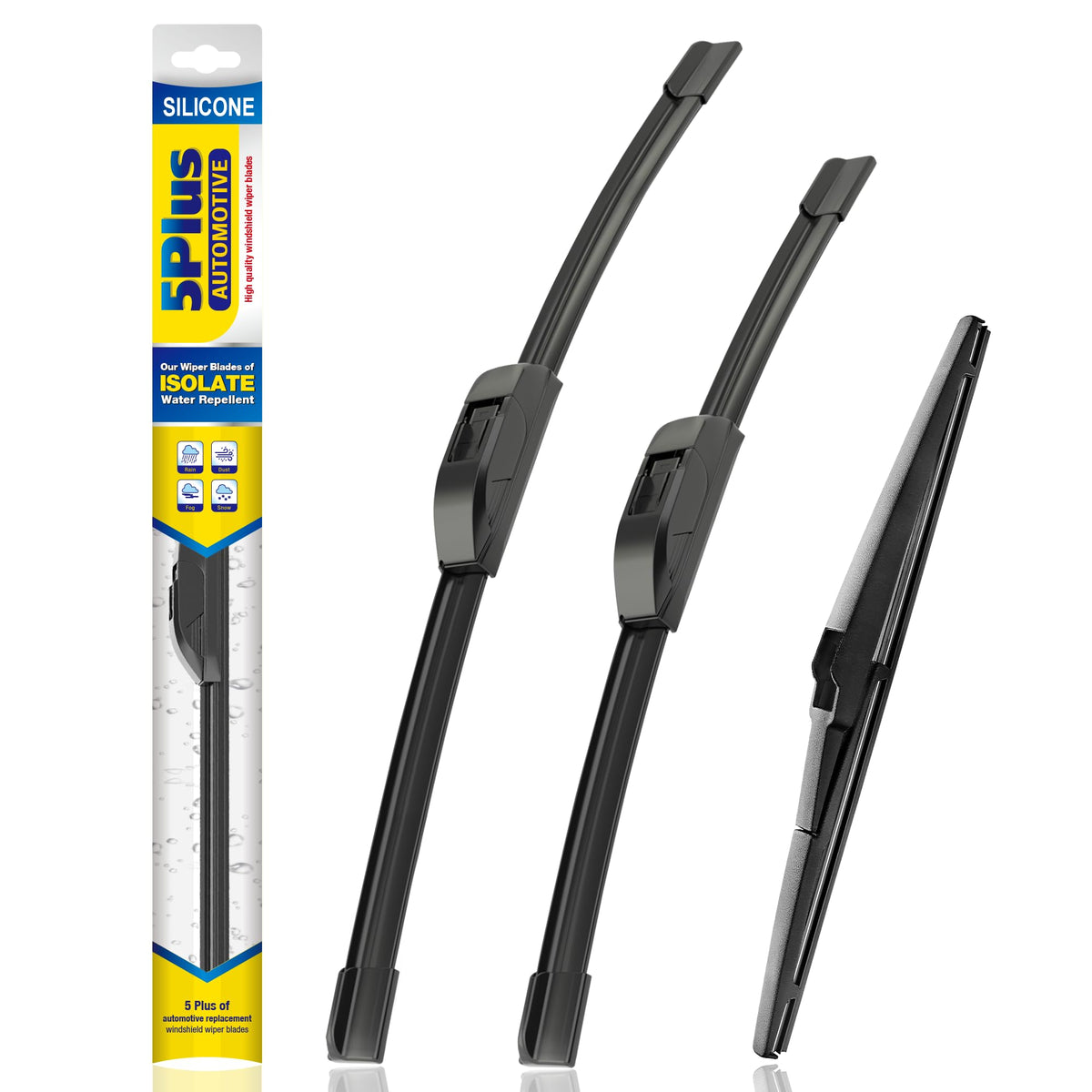 5 PLUS Silicone Windshield Wipers Fits Subaru Outback 2020-2025 (3 PACK)