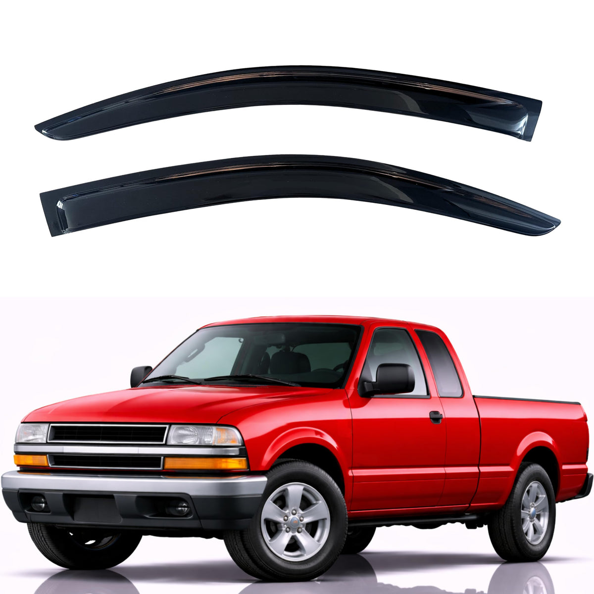 KPY Rain Guards Window Visors for 2015-2026 Ford F150 Crew/SuperCrew Cab
