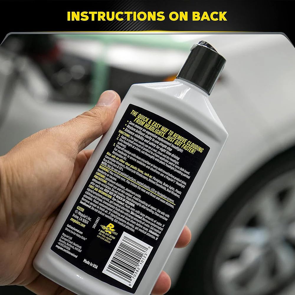Meguiar's PlastX Clear Plastic Polish Headlight Restoration Polish, 10 Oz