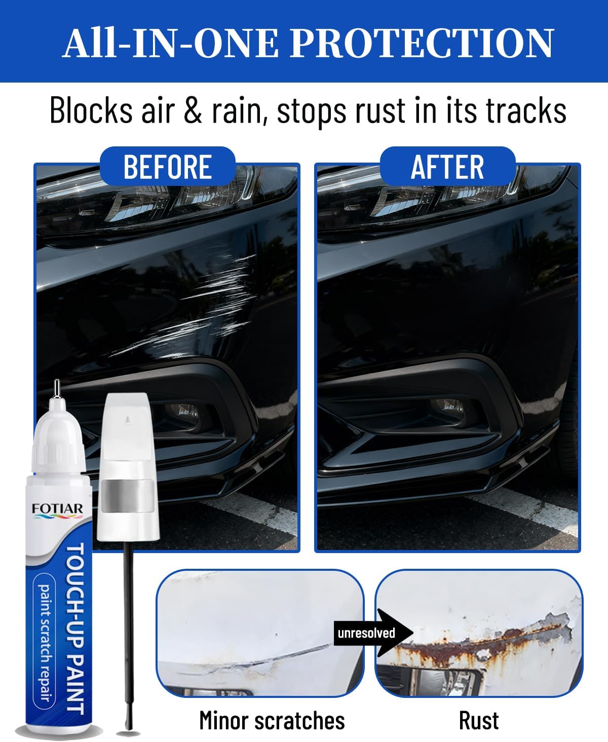 Touch Up Paint for Tesla Pearl White PPSW Paint Code Scratch Repair