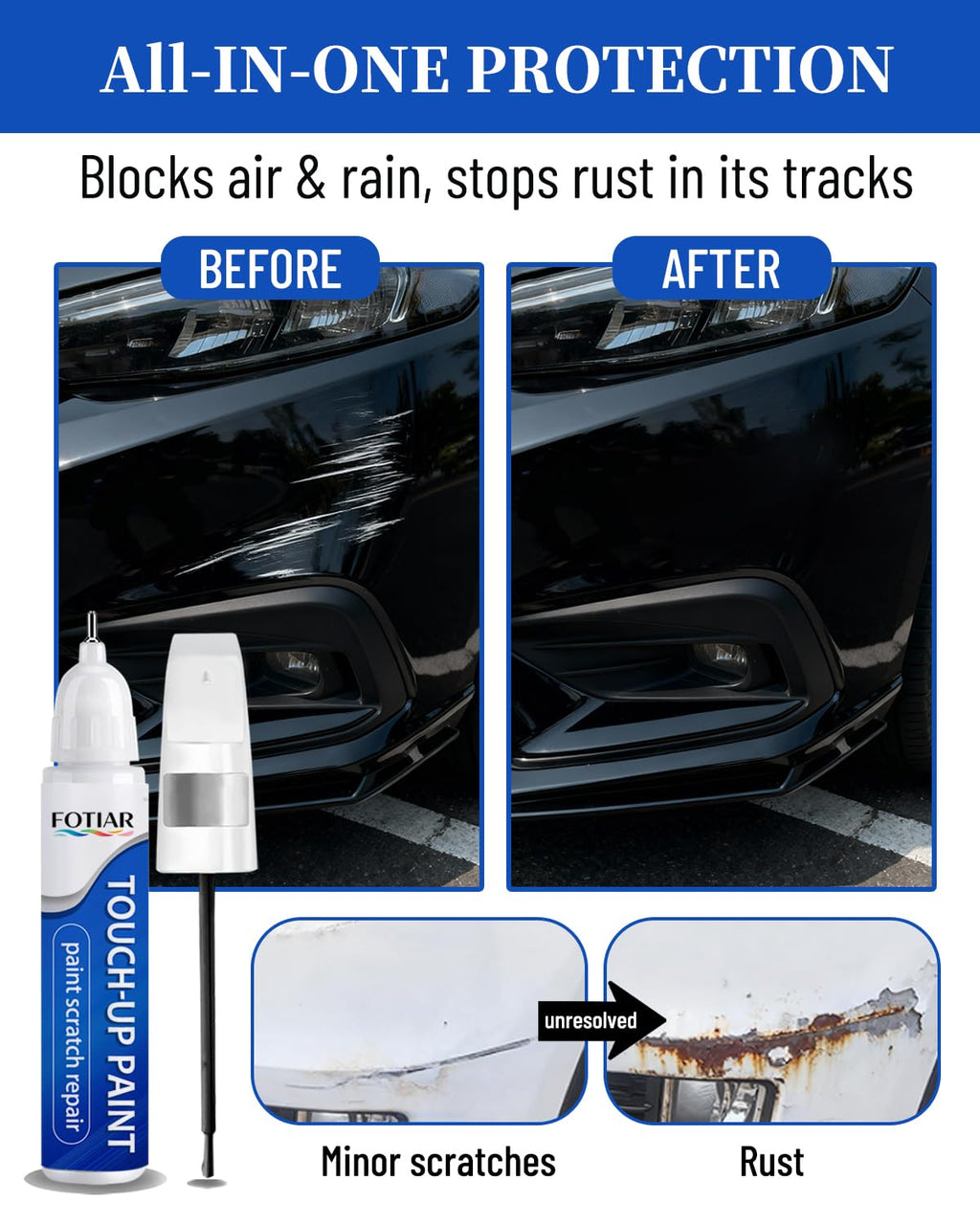 Touch Up Paint for Tesla Pearl White PPSW Paint Code Scratch Repair