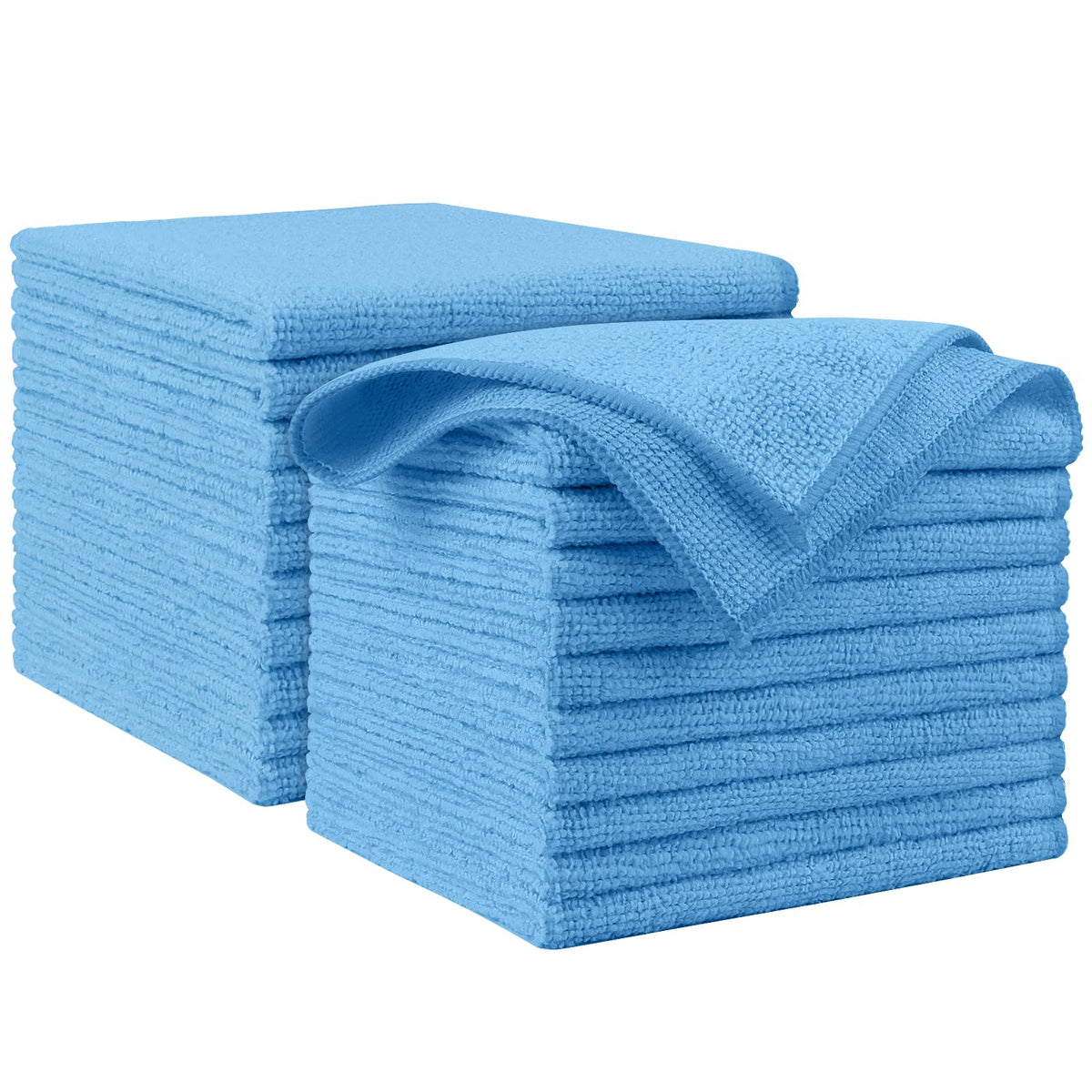 AIDEA Microfiber Cleaning Cloth-50PK, Microfiber Towels for Cars, 12"×12"