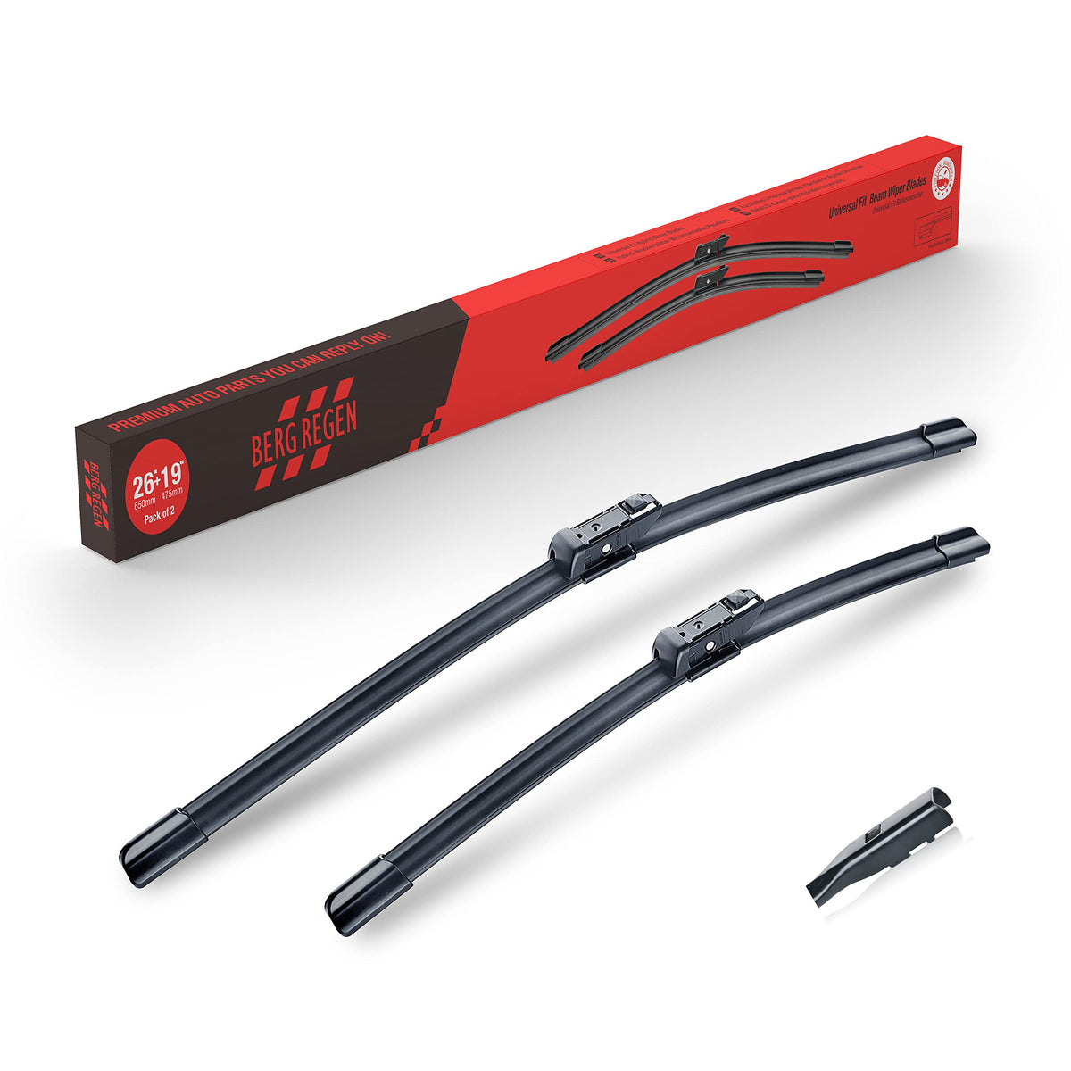 BERG REGEN 22"+22" Windshield Wiper Blades,22 Wiper Blades 2 pack Replacement for Ford F Series 2012-2023 Expedition 2008-2022,Chevy Silverado GMC Sierra Series 2019-2024–Genuine OEM Quality(Set of 2)