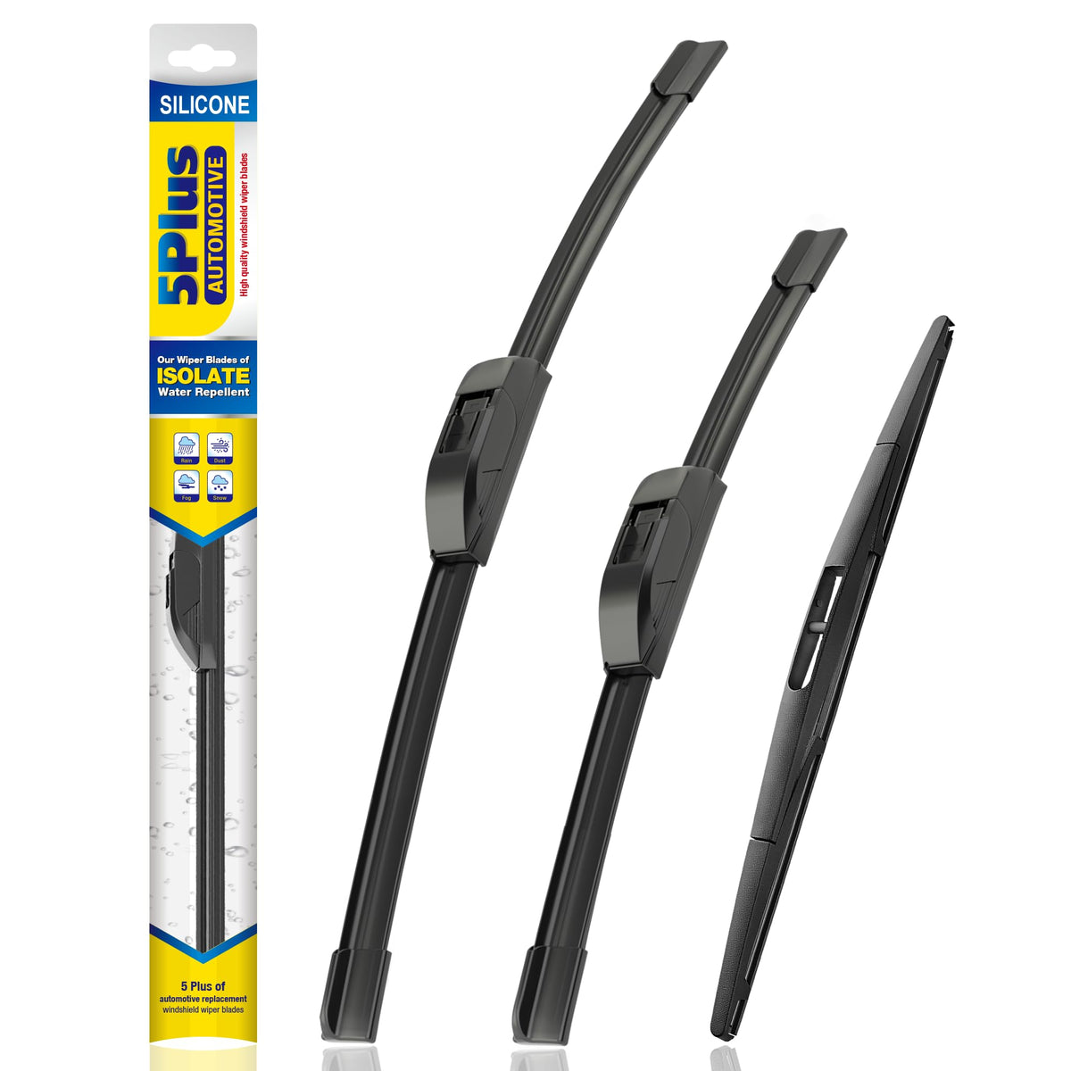 5 PLUS Silicone Windshield Wipers Fits Subaru Outback 2020-2025 (3 PACK)