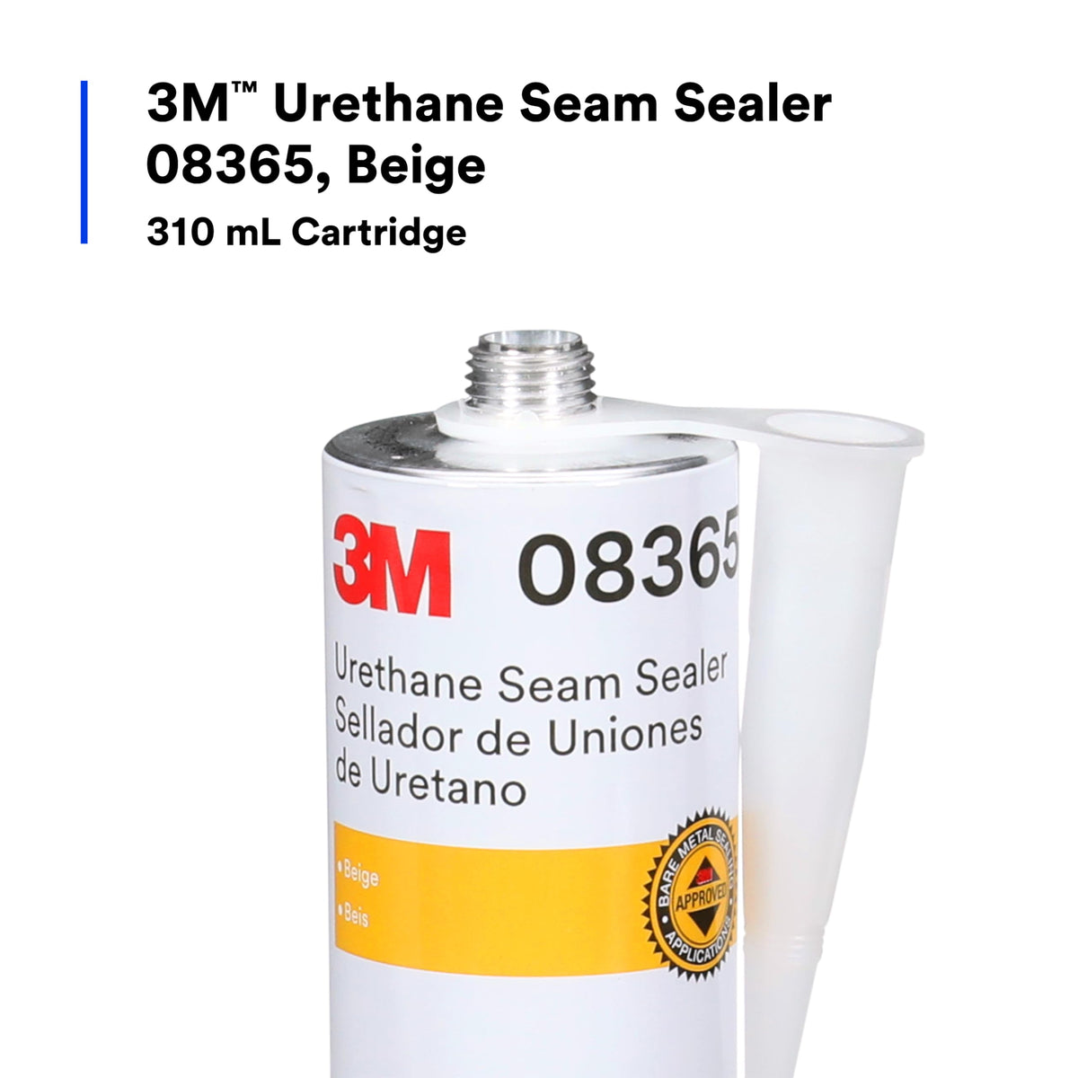 3M Urethane Seam Sealer, 08367, Black Color, 310 mL/10.5 fl oz Cartridge