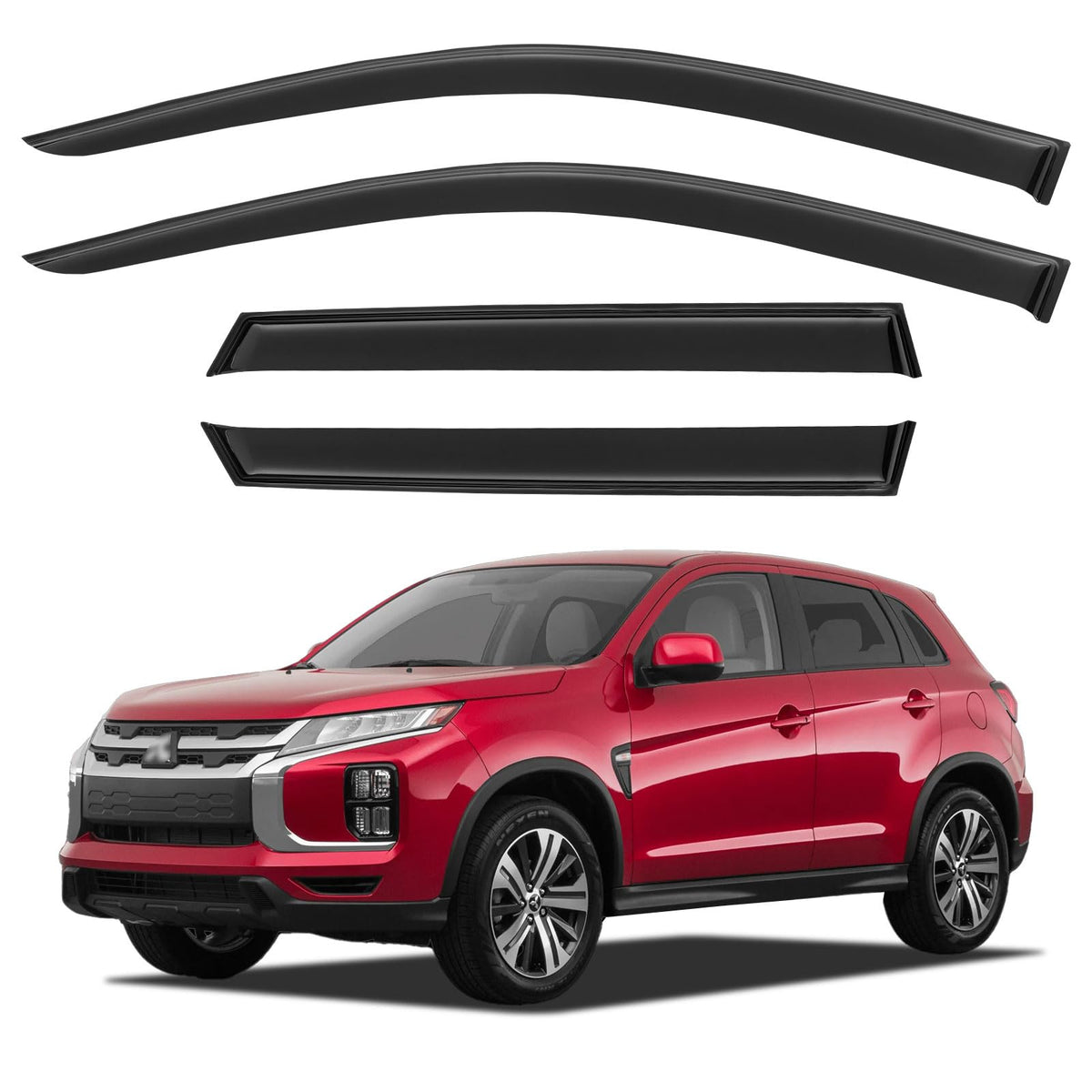 Window Visors Rain Guards for 2015-2026 Ford F150 Crew/SuperCrew Cab