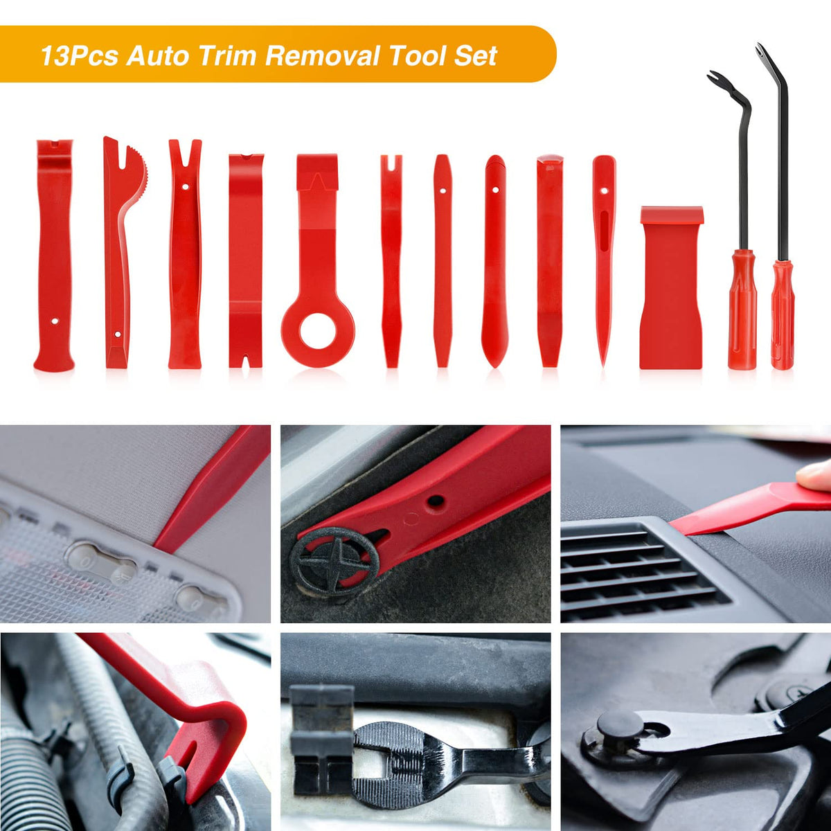 GOOACC 5 PCS Nylon Auto Trim Removal Tool Kit No-Scratch