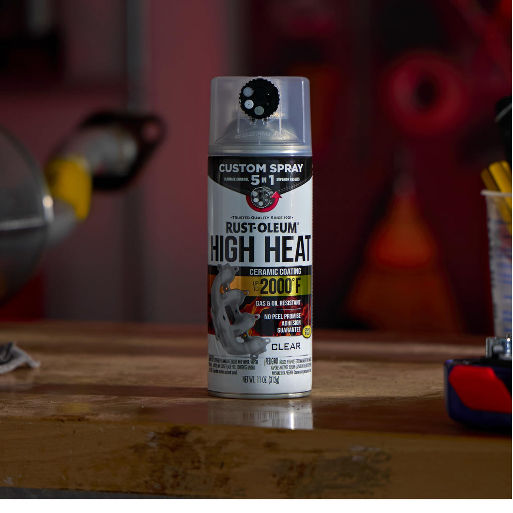 Rust-Oleum High Heat 5-in-1 Spray Paint, Flat Black