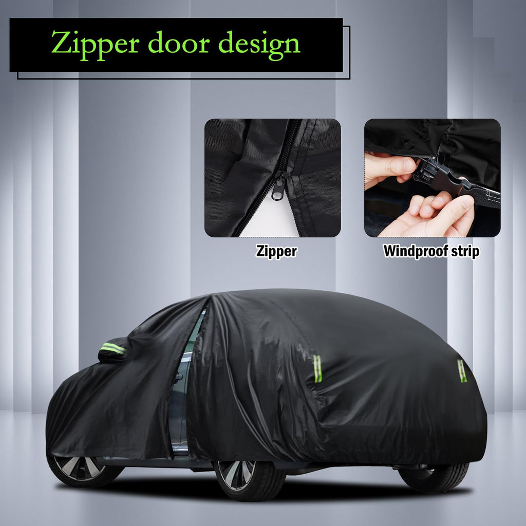 Waterproof Car Cover for Jeep Wrangler 4 Door 2006-2026 JK JL Windproof