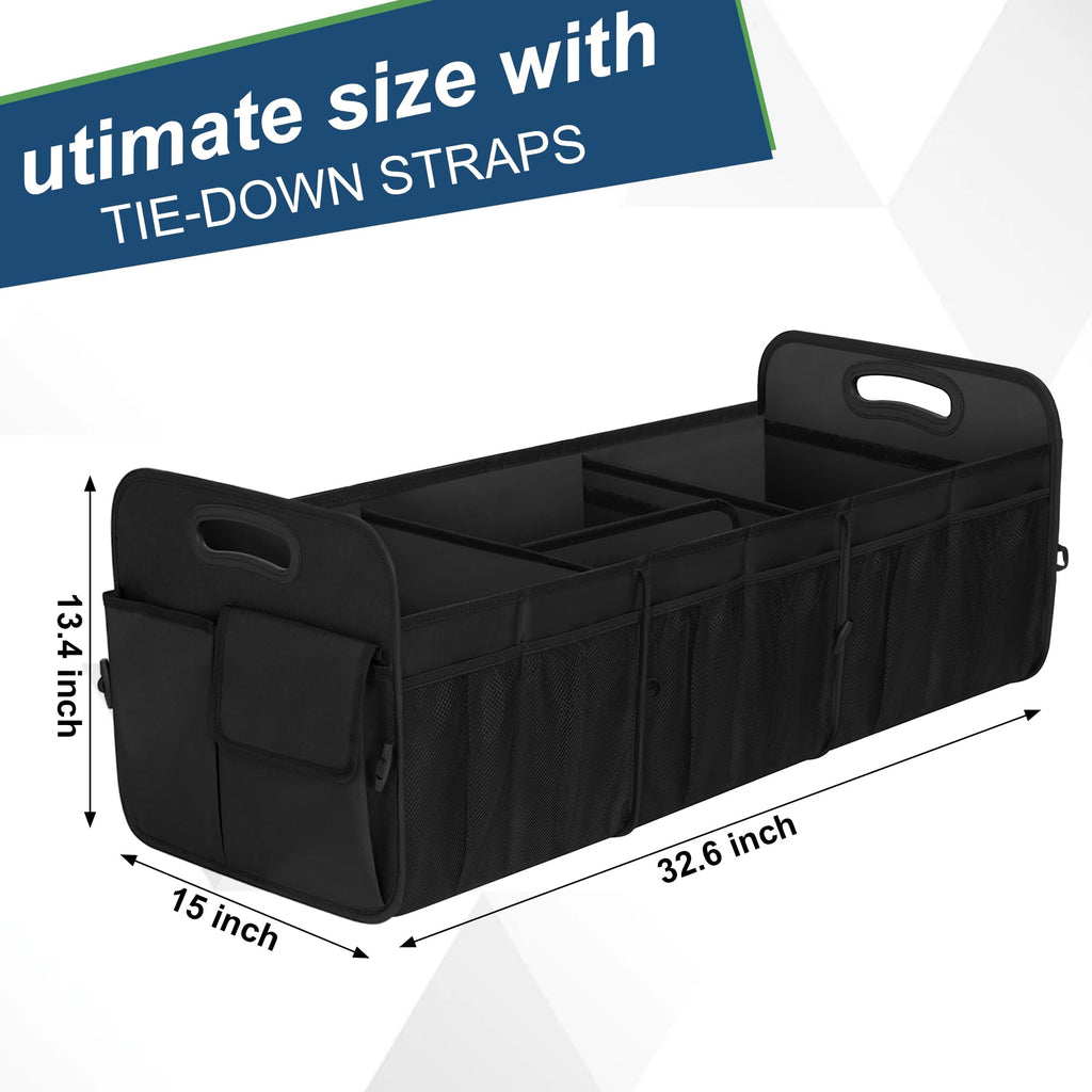 Femuar Car Trunk Organizer-Collapsible Car Storage for Suv/Jeep/Sedan